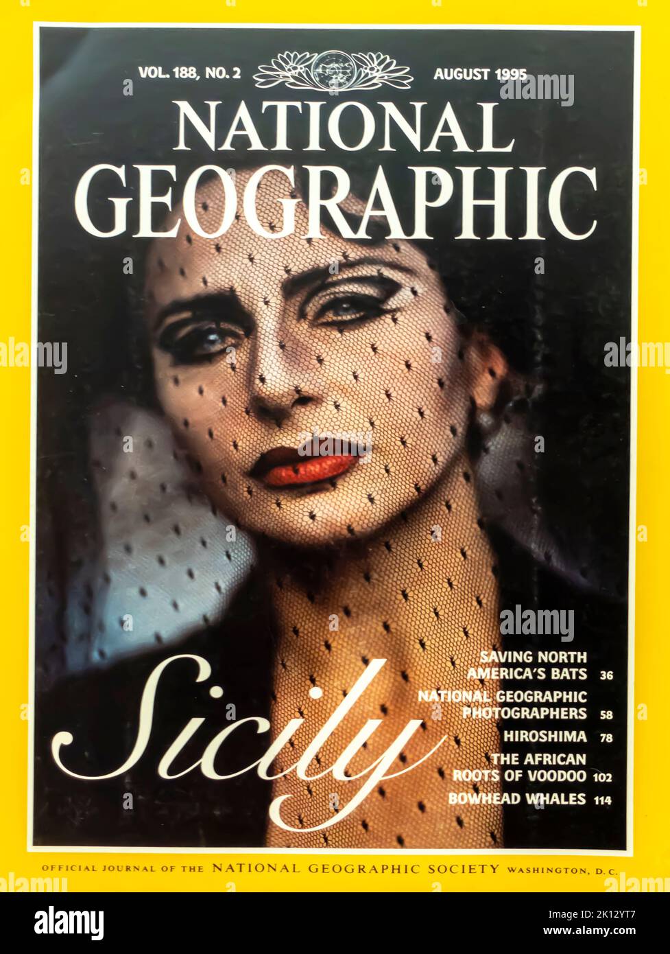 Cover des Magazins National Geographic, August 1995 Stockfoto