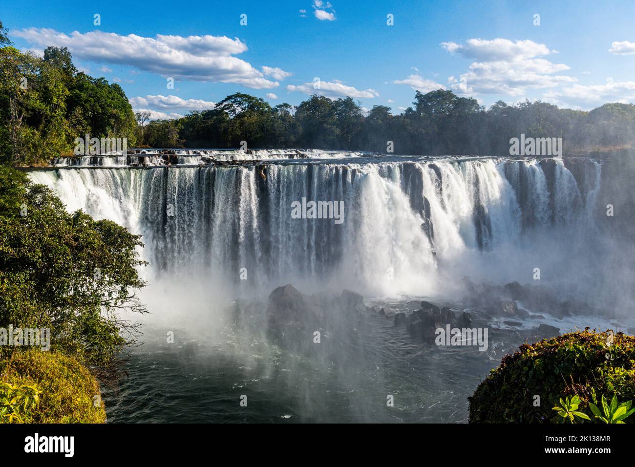 Lumangwe Falls auf dem Kalungwishi River, Nord-Sambia, Afrika Stockfoto