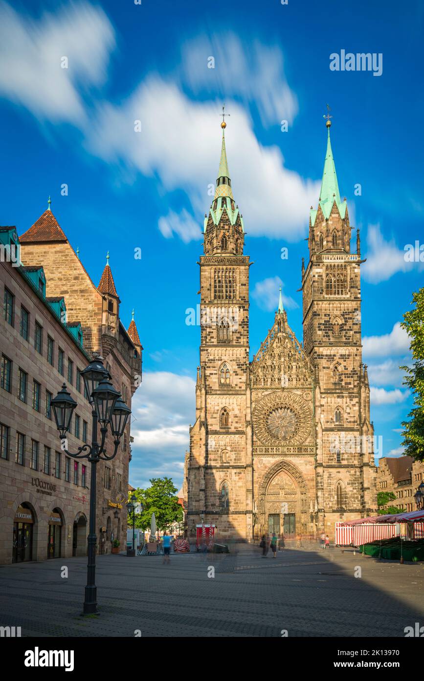 St. Laurence, Evangelisch-Lutherische Gemeinde Nürnberg, Nürnberg, Bayern, Deutschland, Europa Stockfoto