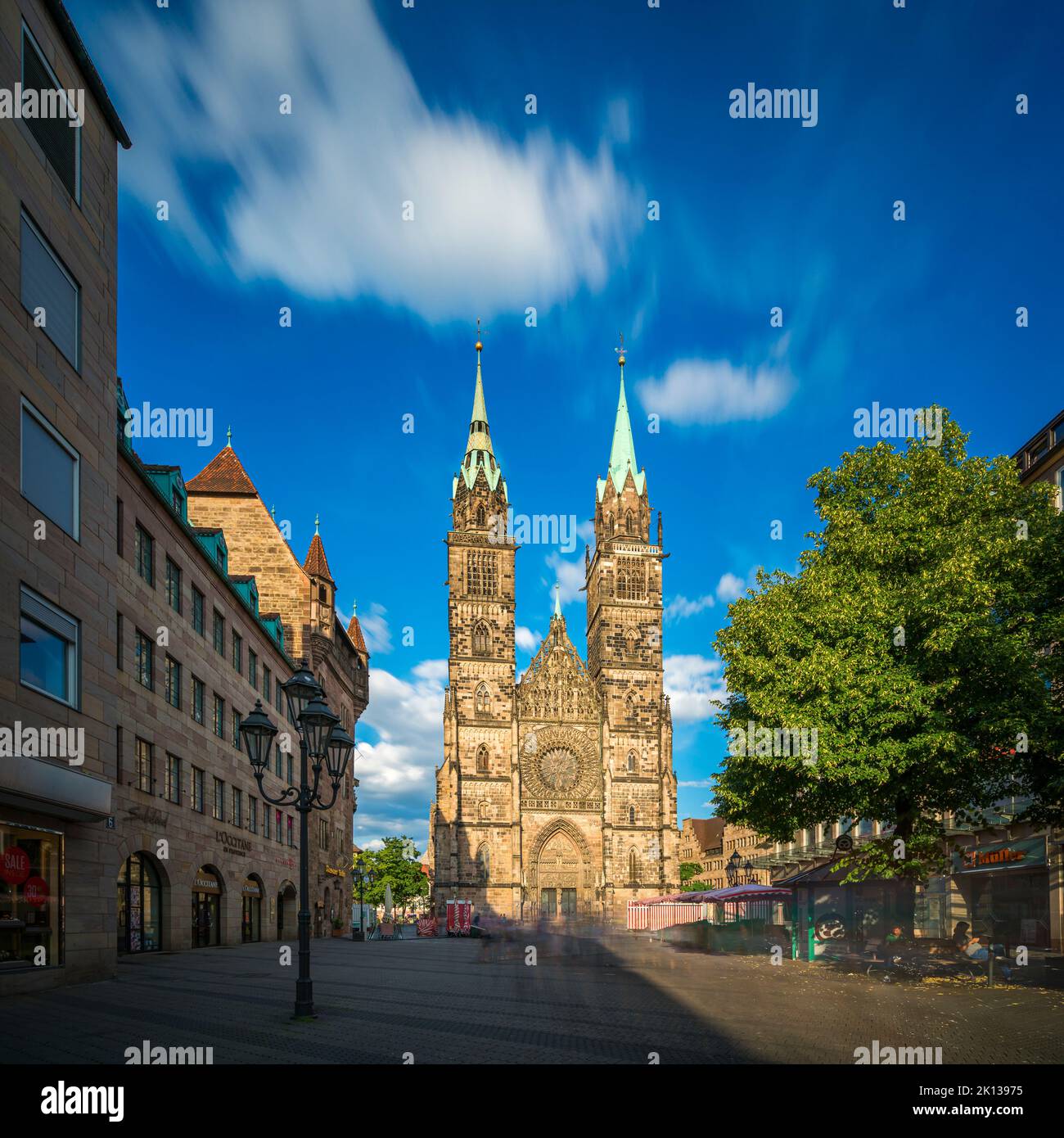 St. Laurence, Evangelisch-Lutherische Gemeinde Nürnberg, Nürnberg, Bayern, Deutschland, Europa Stockfoto