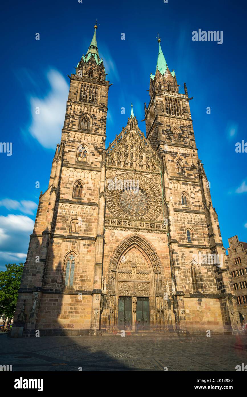 St. Laurence, Evangelisch-Lutherische Gemeinde Nürnberg, Nürnberg, Bayern, Deutschland, Europa Stockfoto