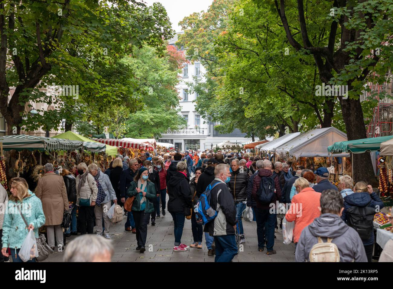 Zwiebelmarkt in Weimar Stockfoto