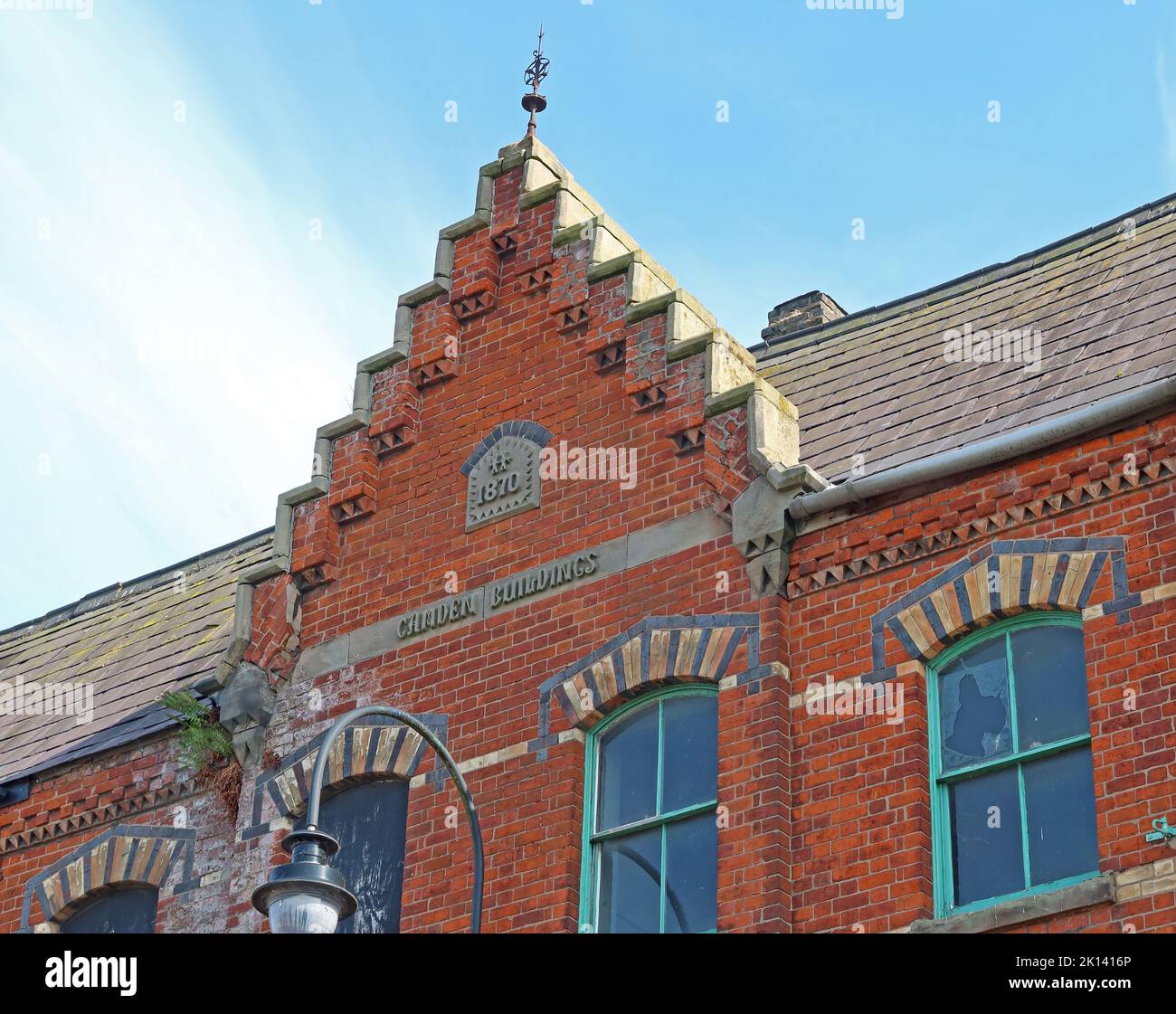 1870, Camden Buildings, Runcorn Altstadt, Halton, Cheshire, ENGLAND, GROSSBRITANNIEN, WA7 1JH Stockfoto