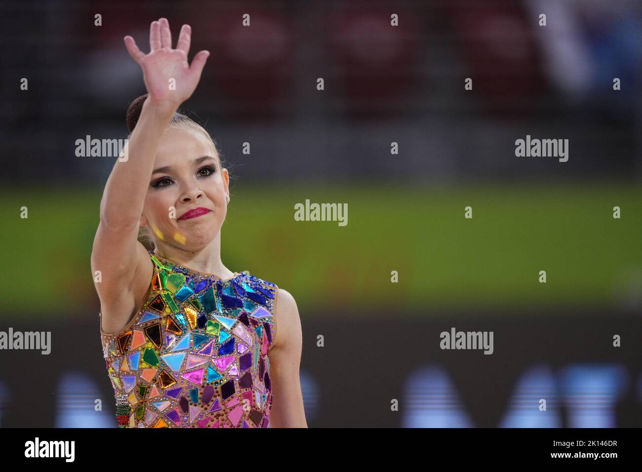 NIKOLOVA Stiliana (BUL) - Vereine während der Rhythmischen Gymnastik-Weltmeisterschaft 2022 day2, Gymnastik in Sofia, Bulgarien, September 15 2022 Stockfoto