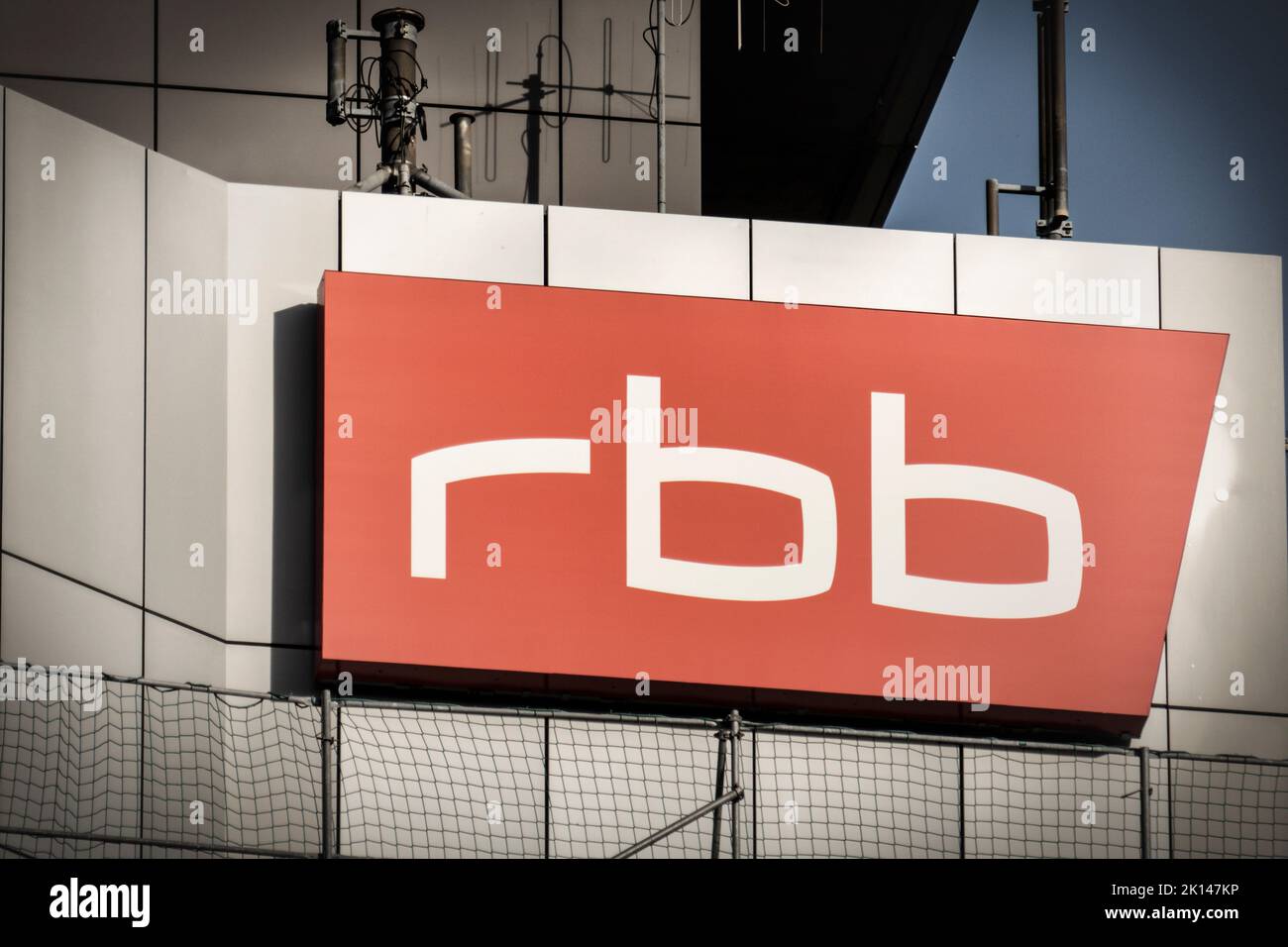 RBB, Rundfunk Berlin Brandenburg, Masurenallee, Charlottenburg, Berlin, Deutschland, Europa, News, Aktuelles, rbb-Affäre, Stockfoto
