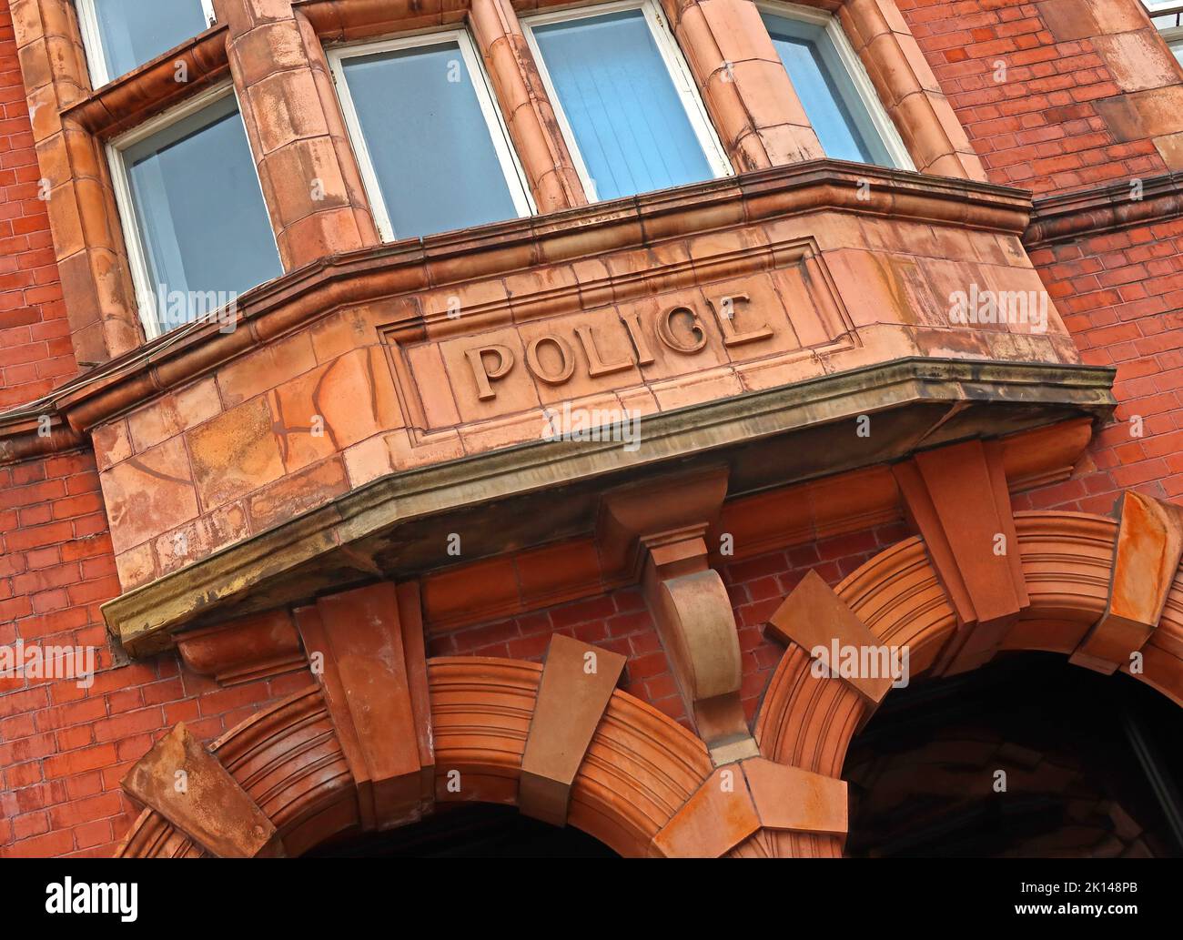 Warrington Victorian Police Station, Cheshire Constabulary, 101 Arpley St, Warrington, Cheshire, ENGLAND, GROSSBRITANNIEN, WA1 1LQ Stockfoto