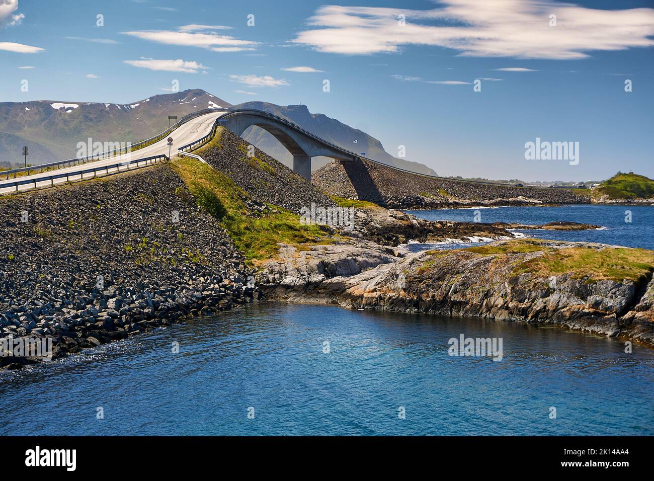 Die berühmte Atlantikstraße, Atlanterhavsveien, Norwegen Stockfoto
