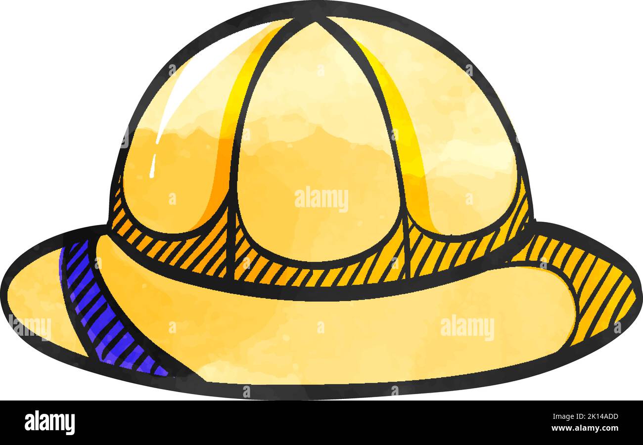 Safari-Symbol im Aquarellstil. Stock Vektor