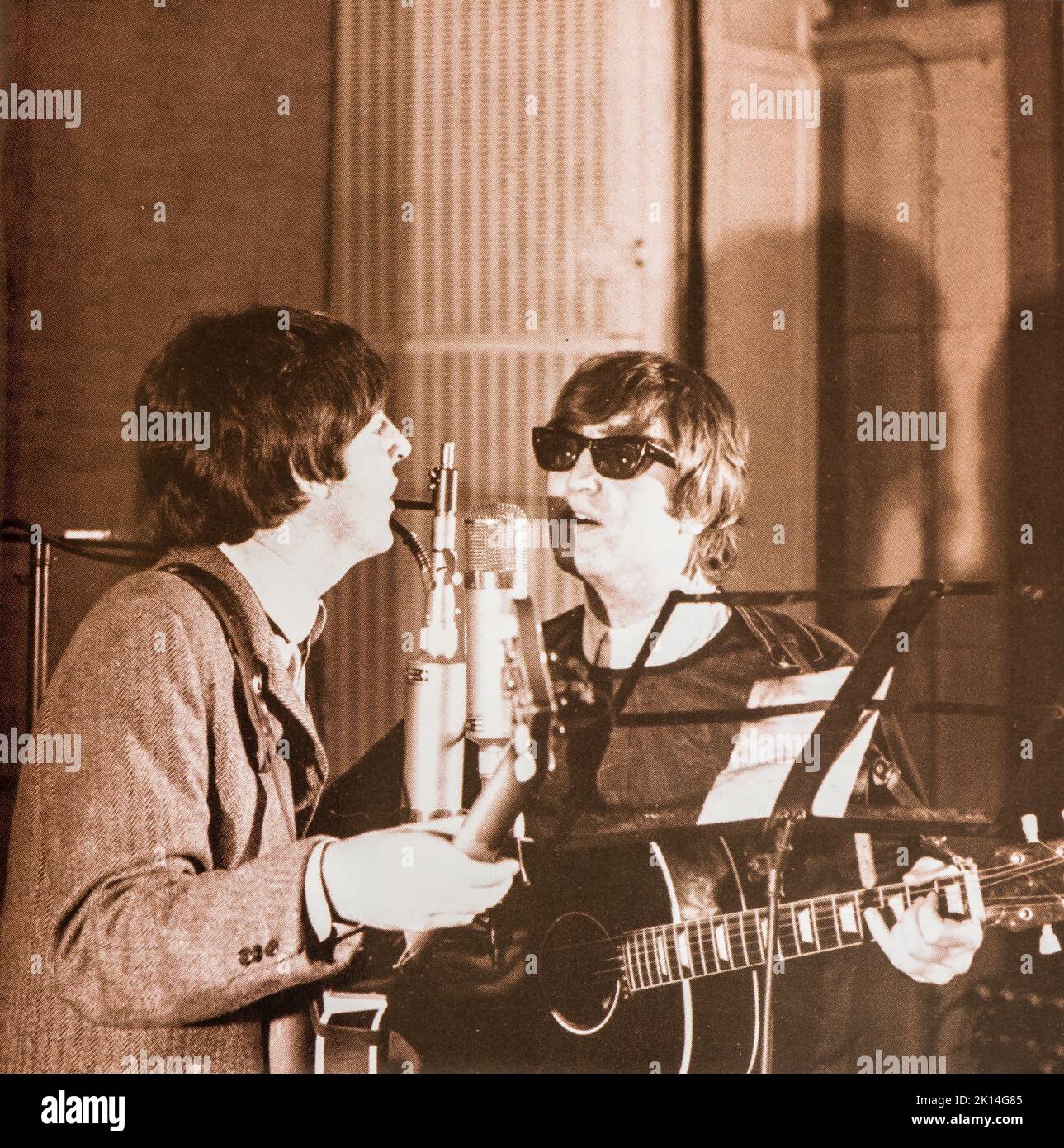 EMI CD Disc Booklet - The Beatles - Live bei der BBC. Stockfoto