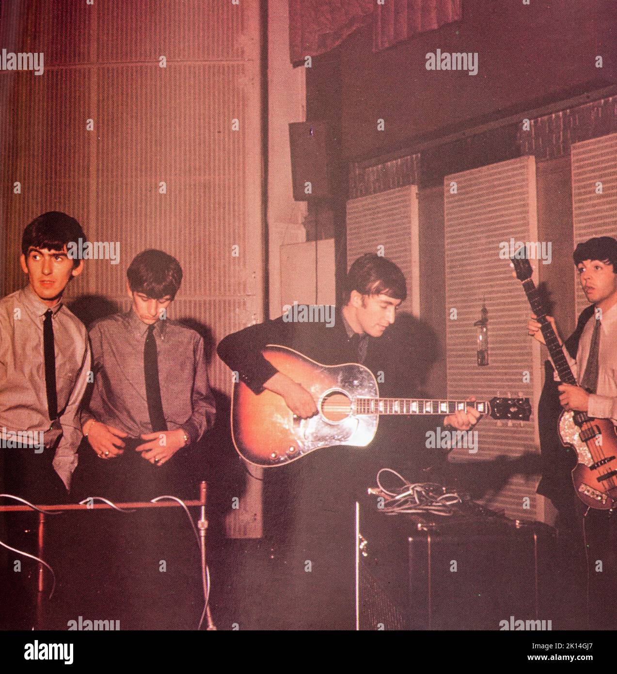 EMI CD Disc Booklet - The Beatles - Live bei der BBC. Stockfoto