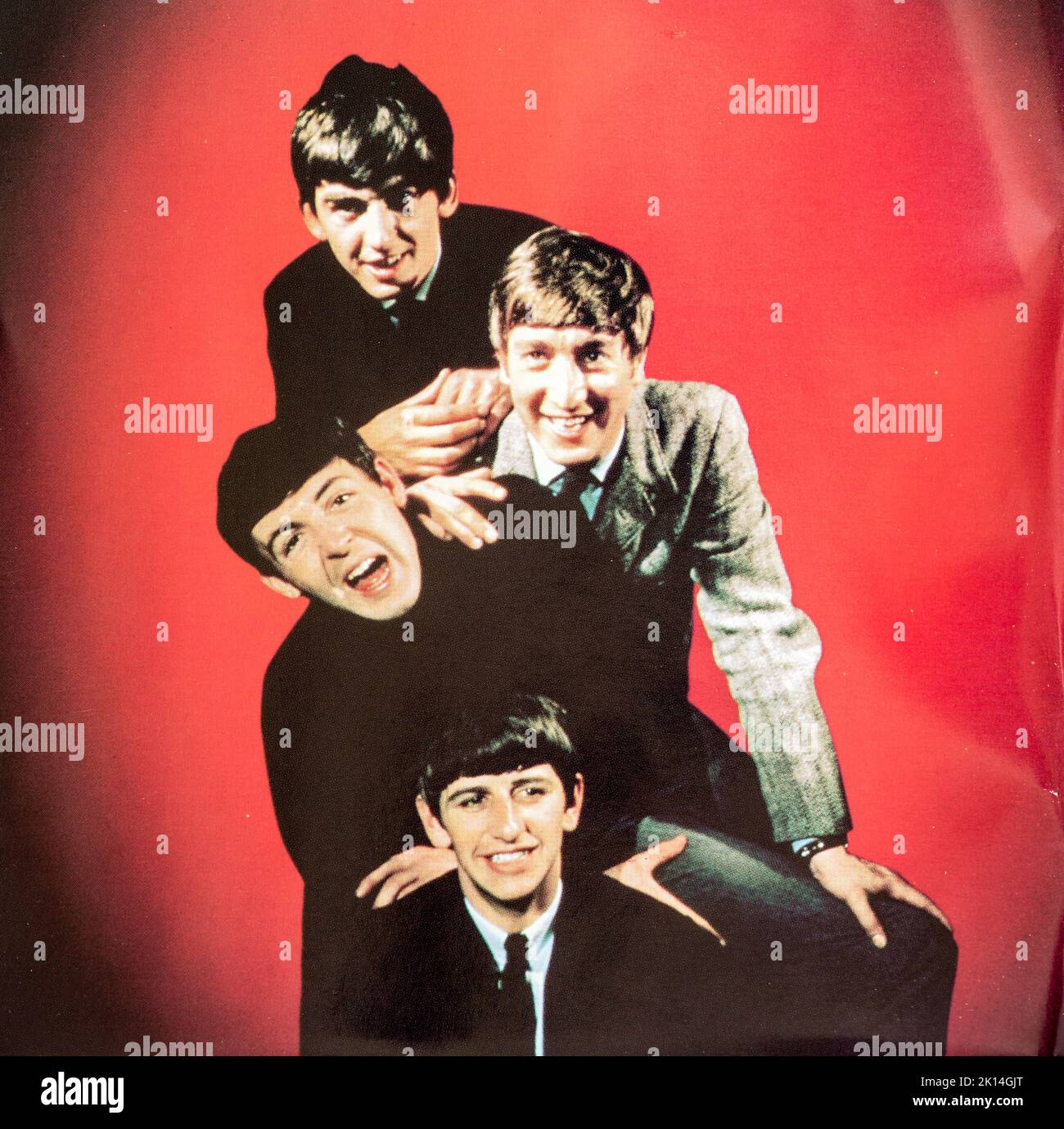 EMI CD Disc Booklet - The Beatles - Live bei der BBC. Stockfoto