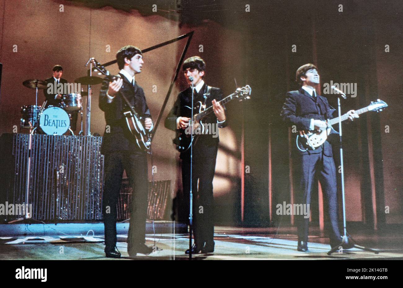 EMI CD Disc Booklet - The Beatles - Live bei der BBC. Stockfoto