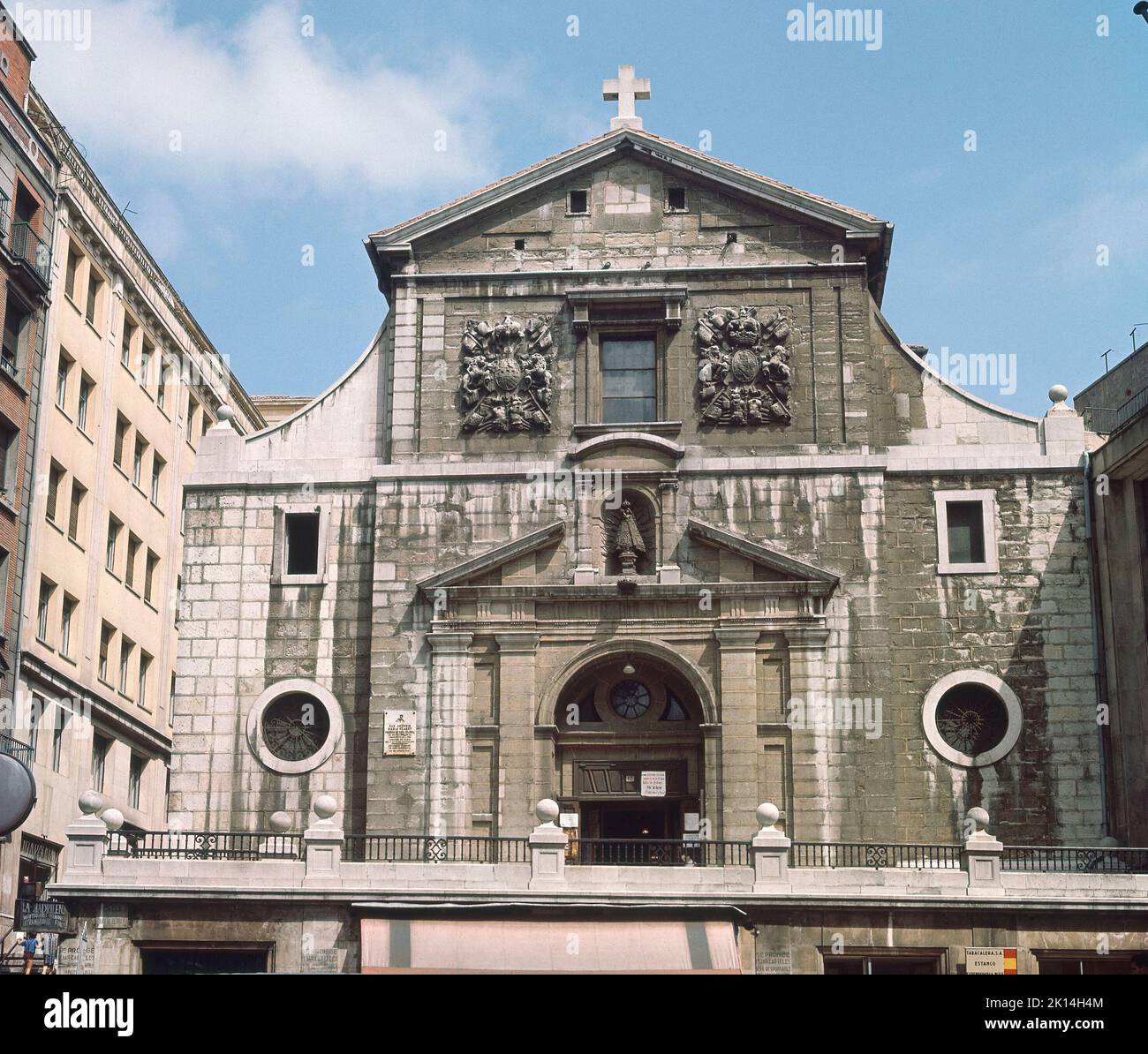 IGLESIA S XVI-XVII - FACHADA - FOTO AÑOS 60. ORT: IGLESIA DE LA ANUNCIACION. Santander. Kantabrien. SPANIEN. Stockfoto