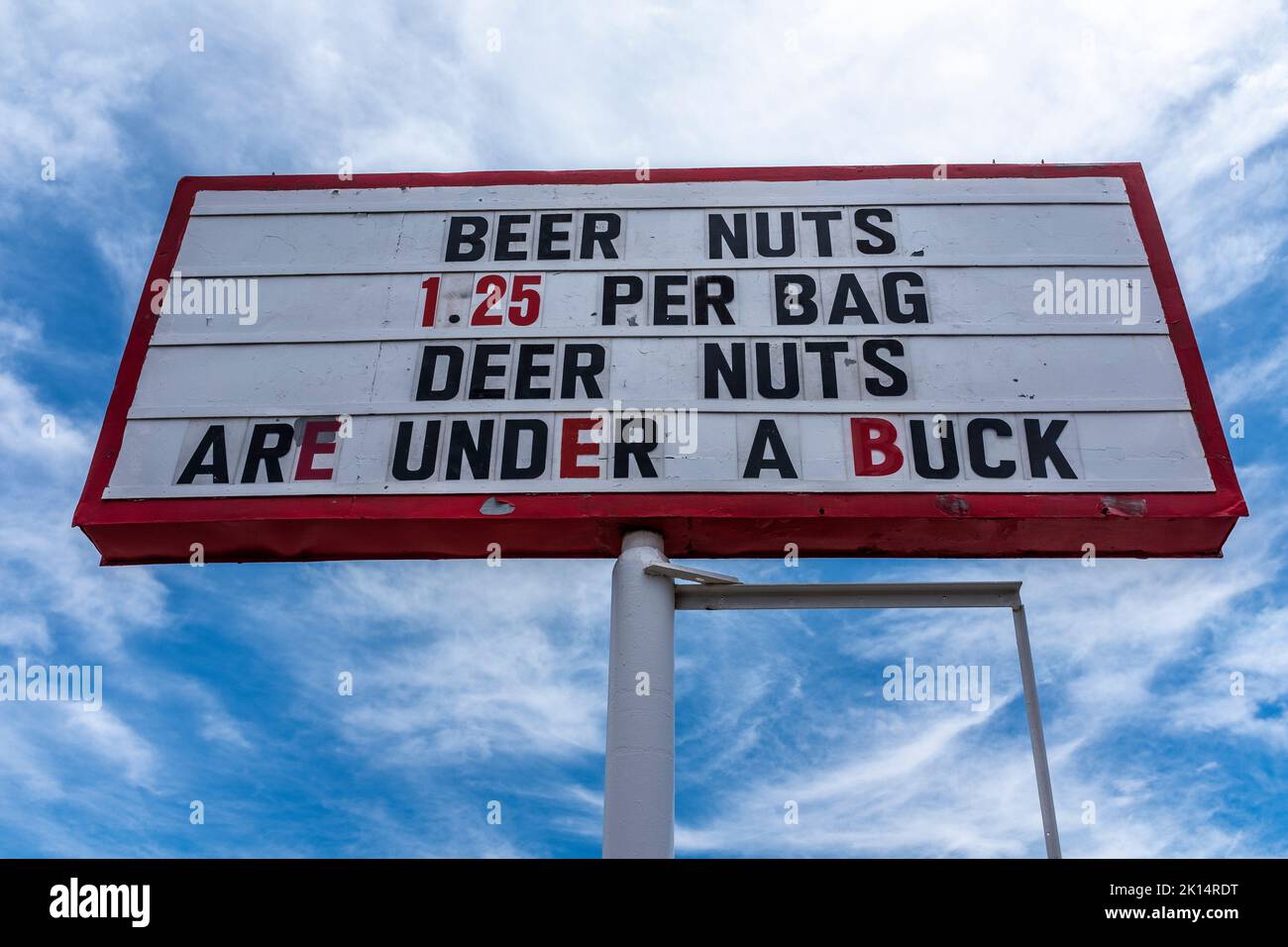 Außenwerbung in Albuquerque, New Mexico Stockfoto