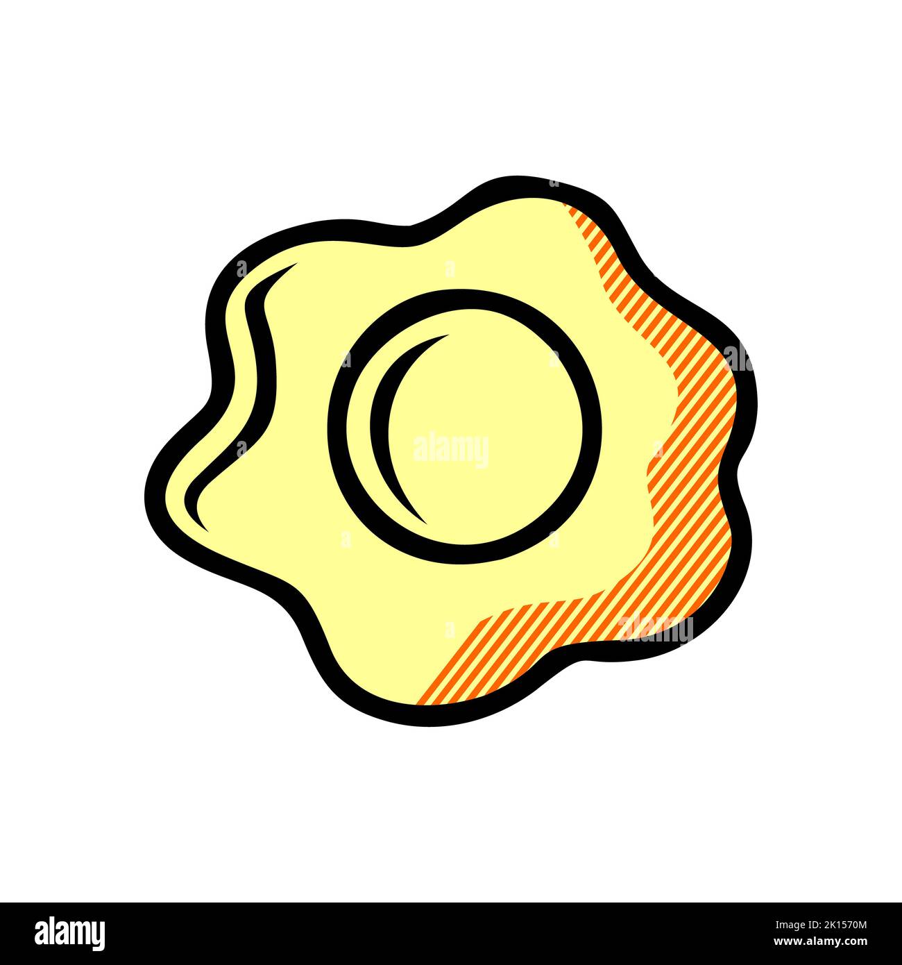 Ei-Symbol isoliert auf weißem Hintergrund aus Gastronomie-Kollektion