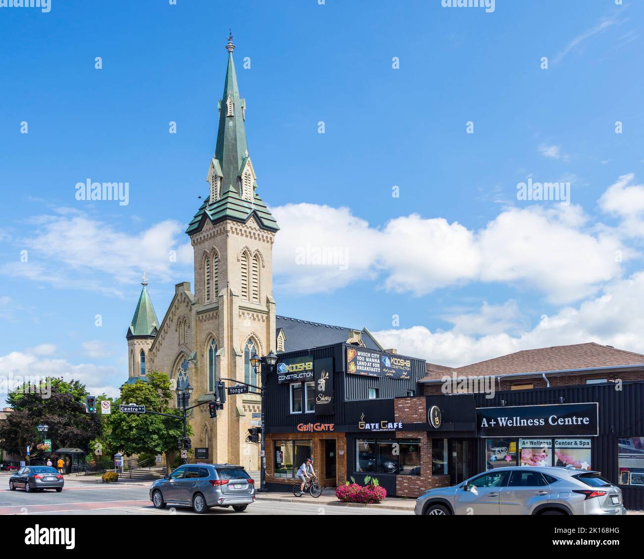 Richmond Hill United Church in der Yonge Street, Richmond Hill, Ontario, Kanada Stockfoto