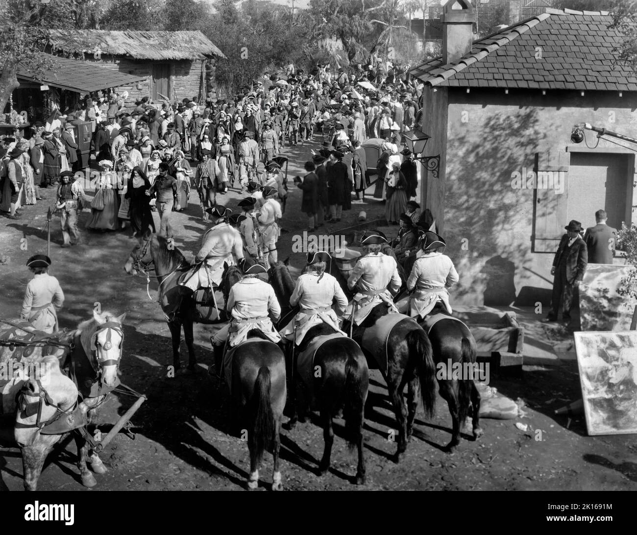 Große Set-Produktion, On-Set des Films, „Naughty Marietta“, Loew's Inc., 1935 Stockfoto