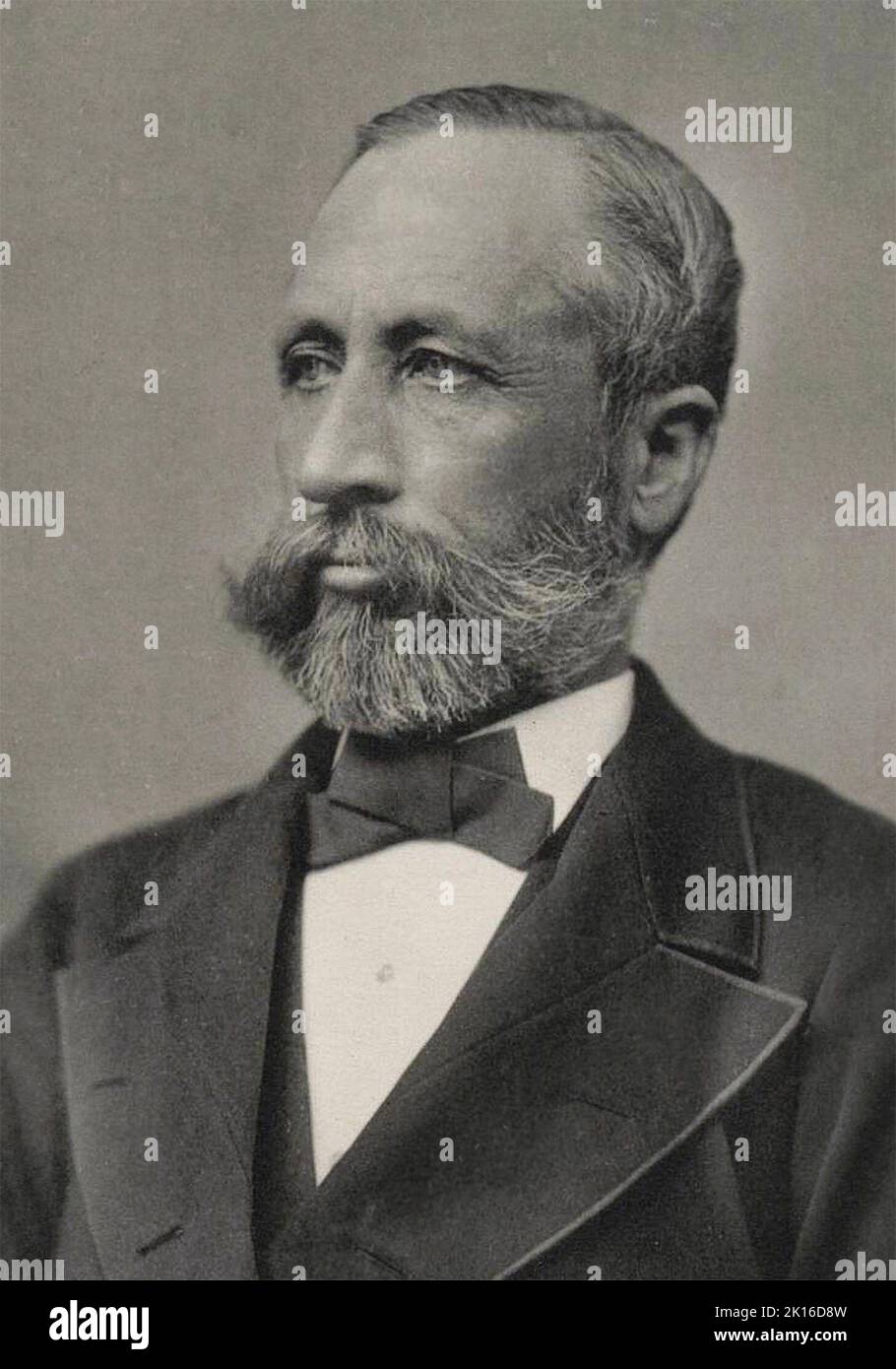 Porträt von William Smith Clark (1826 – 1886), einem amerikanischen Professor für Chemie, Botanik und Zoologie, einem Oberst während des amerikanischen Bürgerkrieges und einem führenden Agrarwissenschaftler. Stockfoto