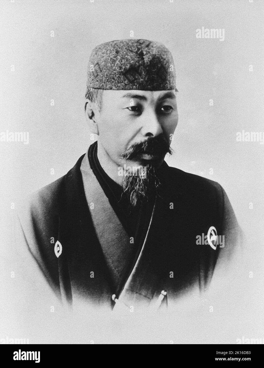 Porträt von Shinagawa Yajirō (1843 -1900), japanischen Beamten, Politiker während der frühen Meiji-Zeit. Stockfoto