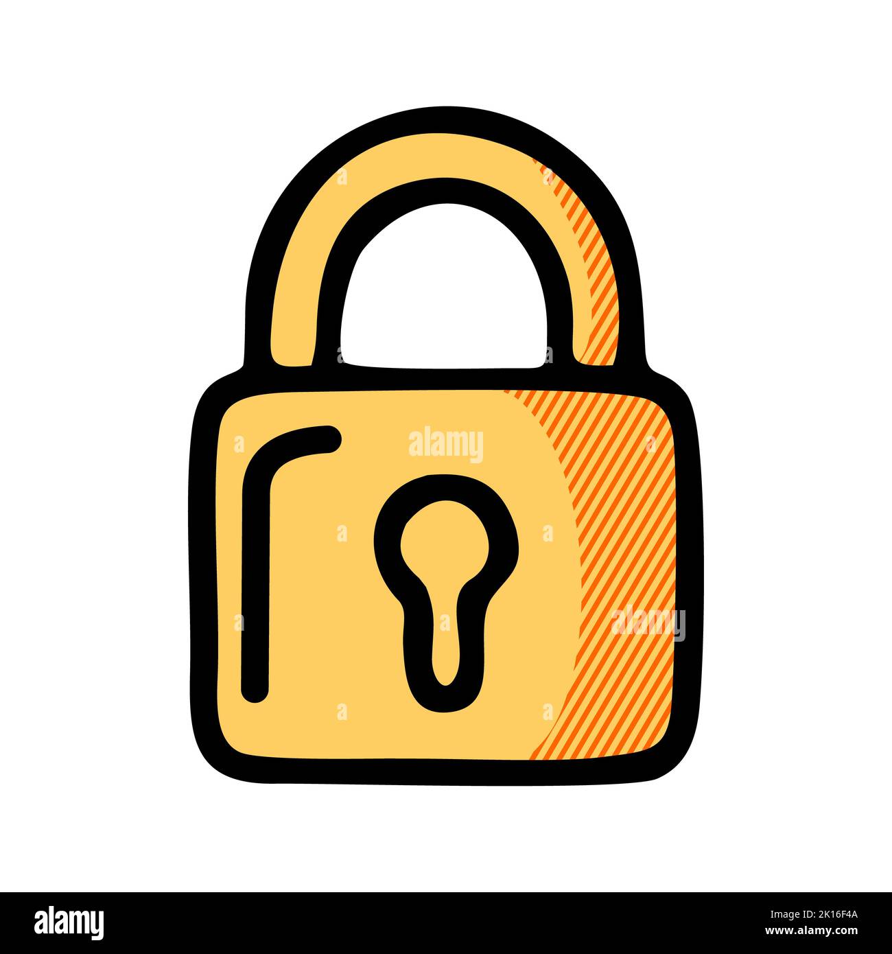 Lock-Symbol isoliert auf weißem Hintergrund aus Tab-Leiste und Einstellungen Sammlung. Lock-Symbol trendige und moderne Schloss-Symbol für Logo, Web, App, UI. Lock-Symbol Stockfoto