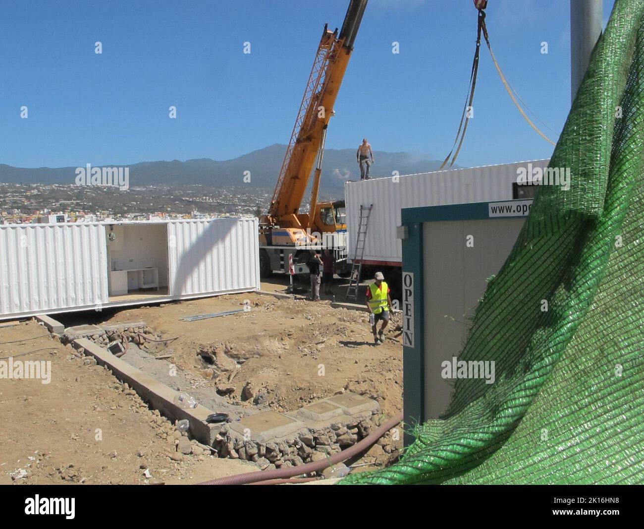 24. August 2022, Spanien, Los Llanos auf La Palma Mit schwerem