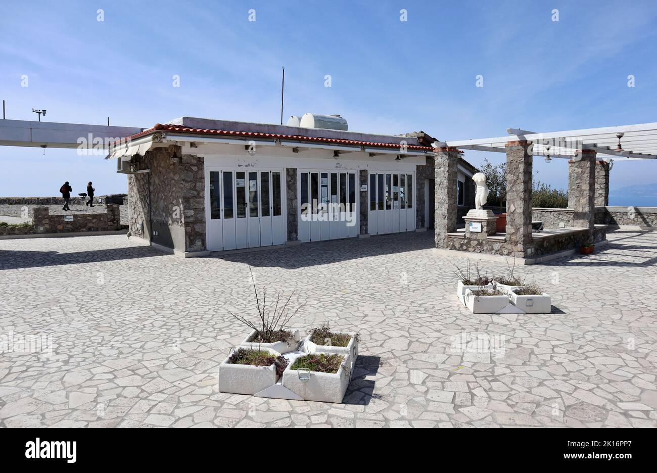 Anacapri - Bar sulla terrazza di Monte Solaro Stockfoto