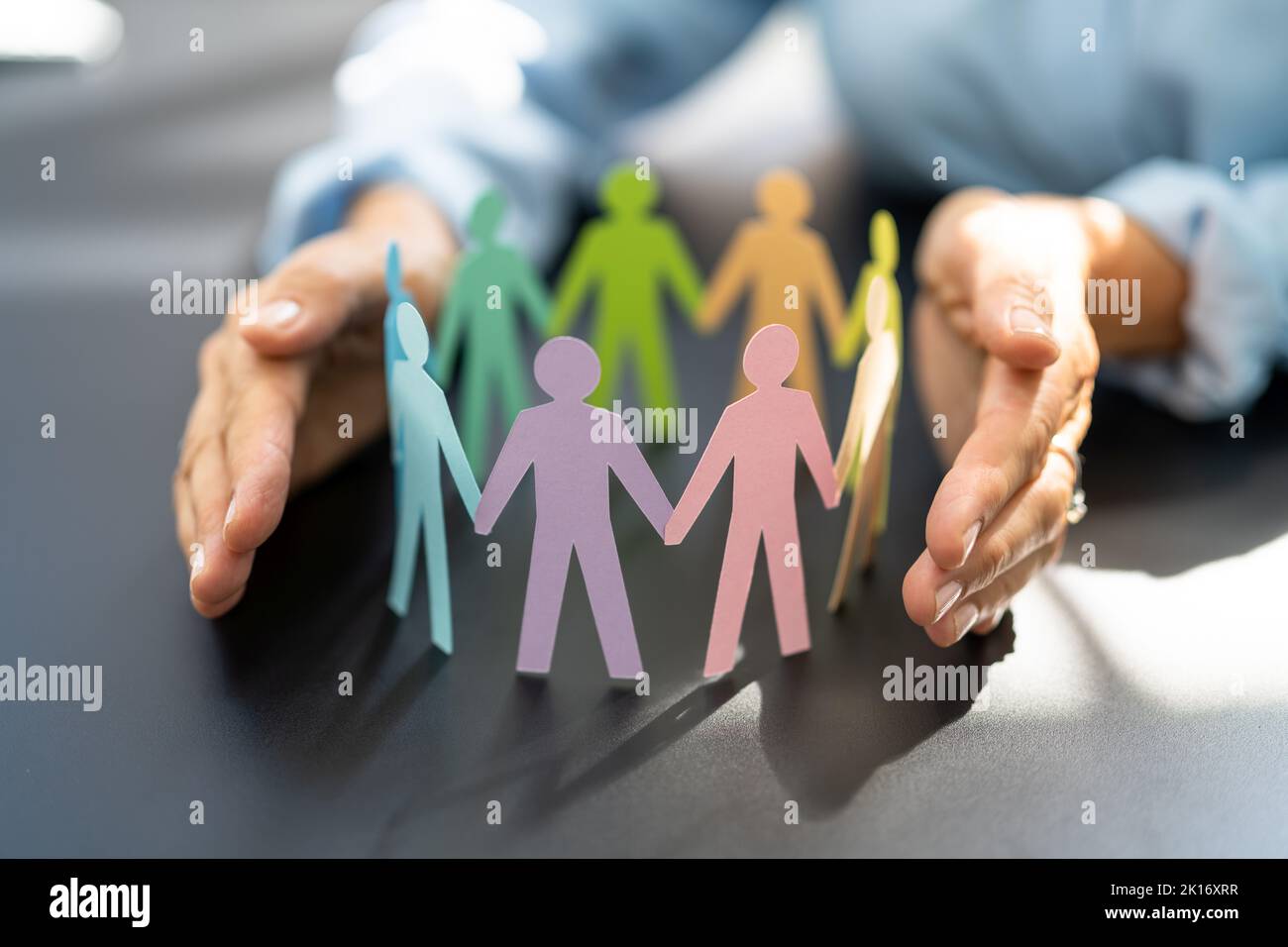 Vielfalt Und Integration Am Arbeitsplatz. LGBT-Führung und Versicherung Stockfoto