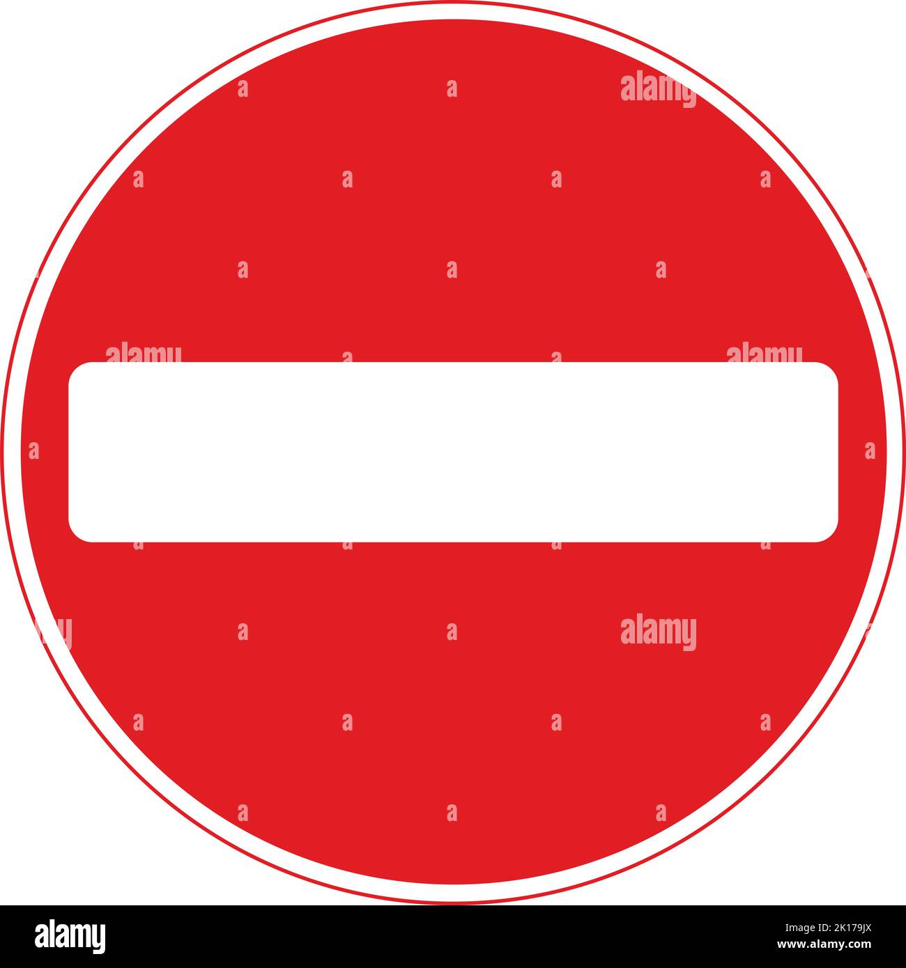 Keine Einfahrt für den Fahrzeugverkehr, das Straßenverkehrsschild, Hinweisschilder, Schilder mit roten Kreisen sind meist unerschwinglich. Platten unter Schilder Stock Vektor