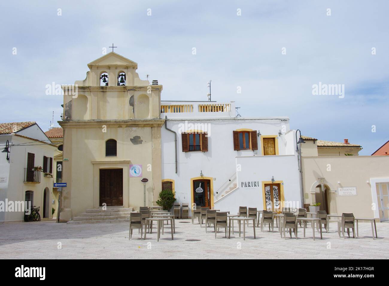 Termoli - Molise - die Kirche Sant'Anna befindet sich in Termoli, neben der Kathedrale, im historischen Zentrum der Stadt. Stockfoto