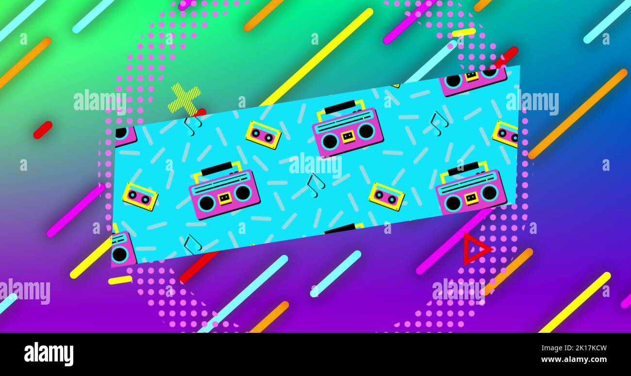 Bild von Flash-Verkaufstext über bunten Wegen Stockfoto