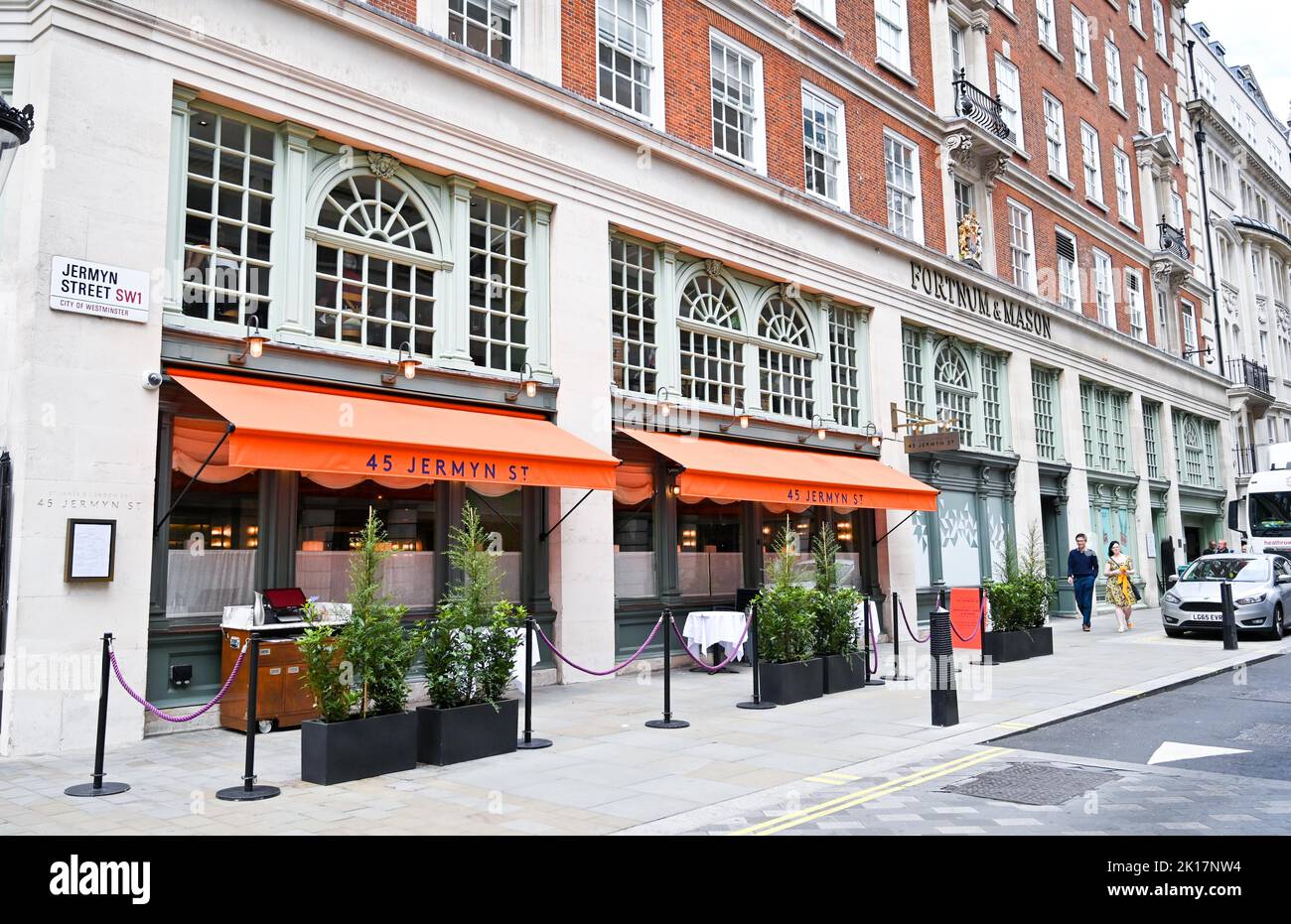 London Views - Fortnum & Mason's 45 Jermyn Street Restaurant Stockfoto
