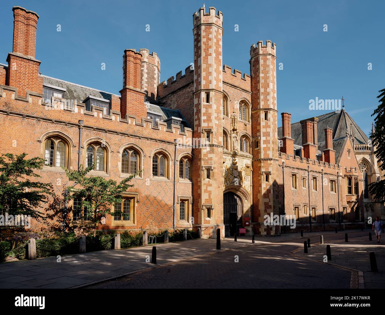 Great Gate, St. John's College in Cambridge Cambridgeshire England Stockfoto