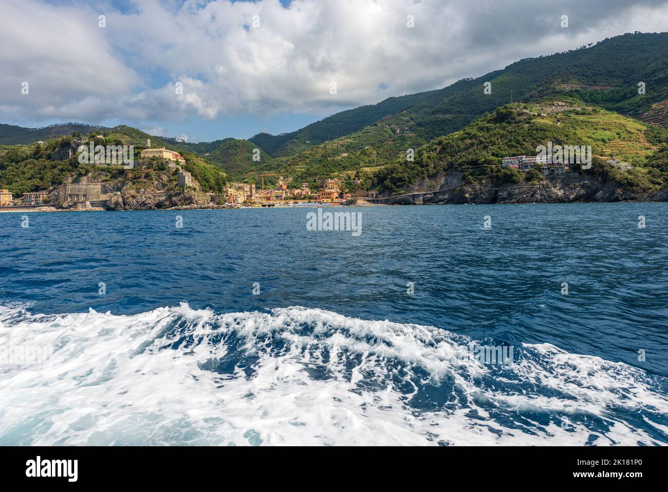 Küste und Ligurisches Meer von Monterosso al Mare Dorf mit Stränden ...