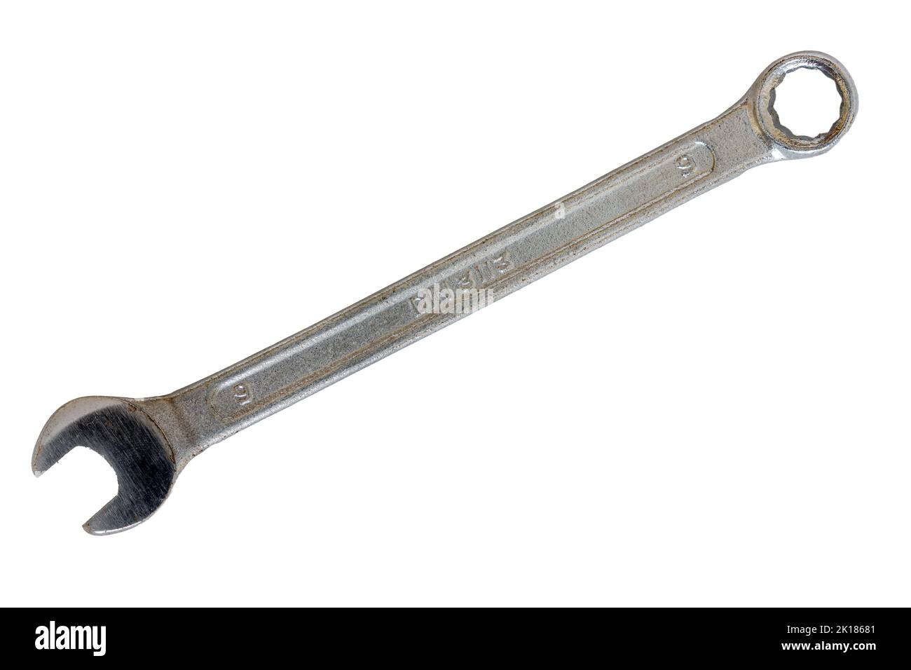 Ein Schraubenschlüssel- oder Schraubenschlüssel-Arbeitswerkzeug Stockfoto