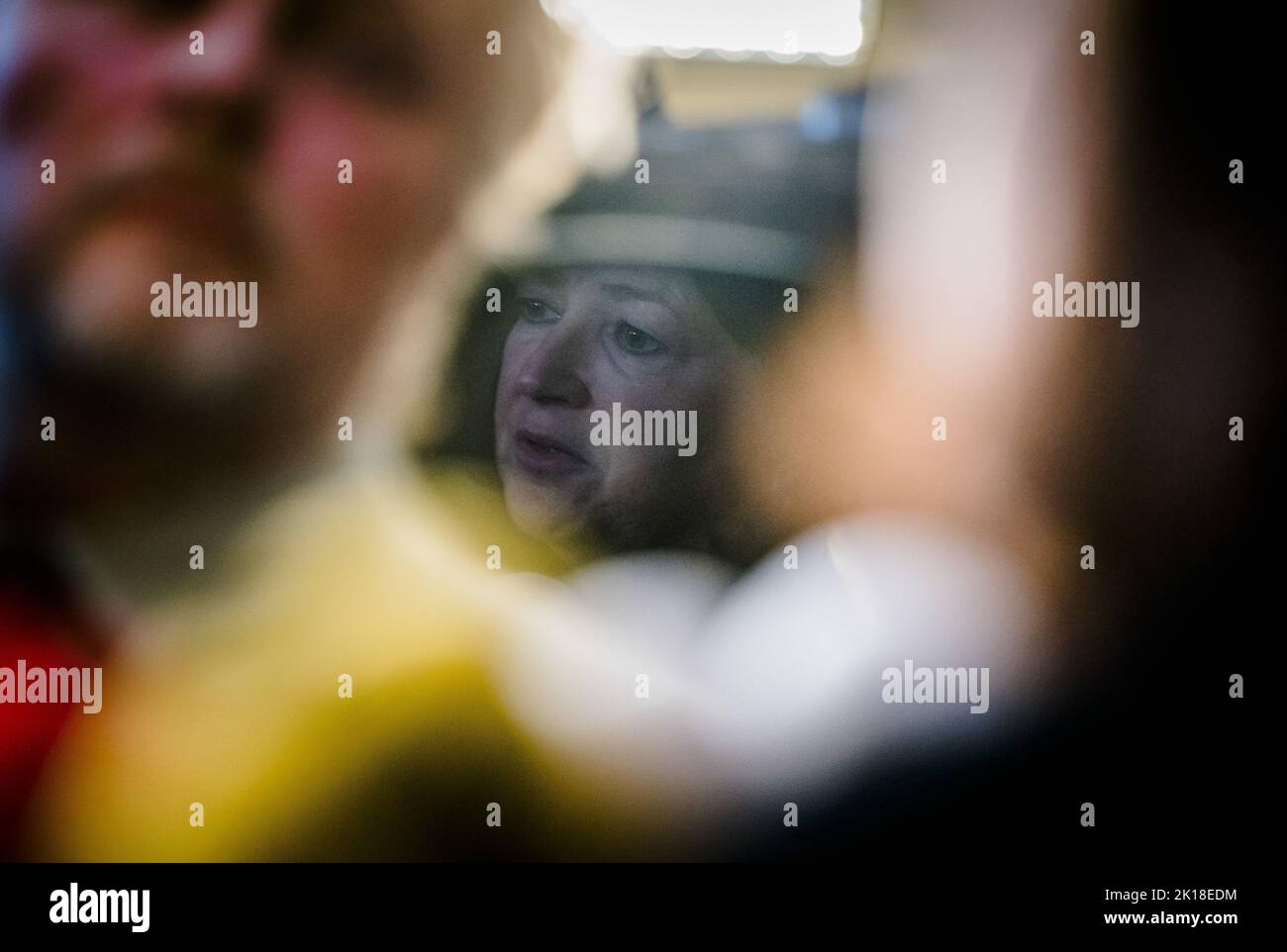 2022-09-16 08:44:12 DEN HAAG - Conny Helder, Ministerin für Langzeitpflege und Sport, spricht nach dem Ministerrat im Binnenhof die Presse an. ANP BART MAAT niederlande Out - belgien Out Stockfoto