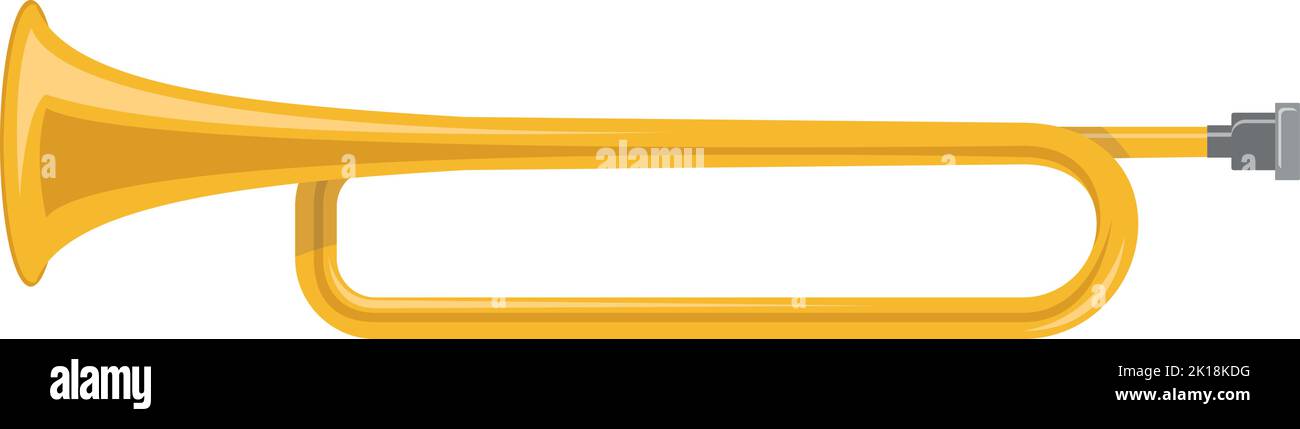 Signalhorn isoliert auf weißem hintergrund lufthorn-tonsignal  gummi-fahrrad-klaxon-trompete vektor-illustration