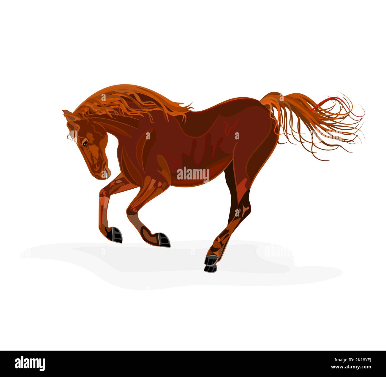Rotes pferd Stock-Vektorgrafiken kaufen - Alamy