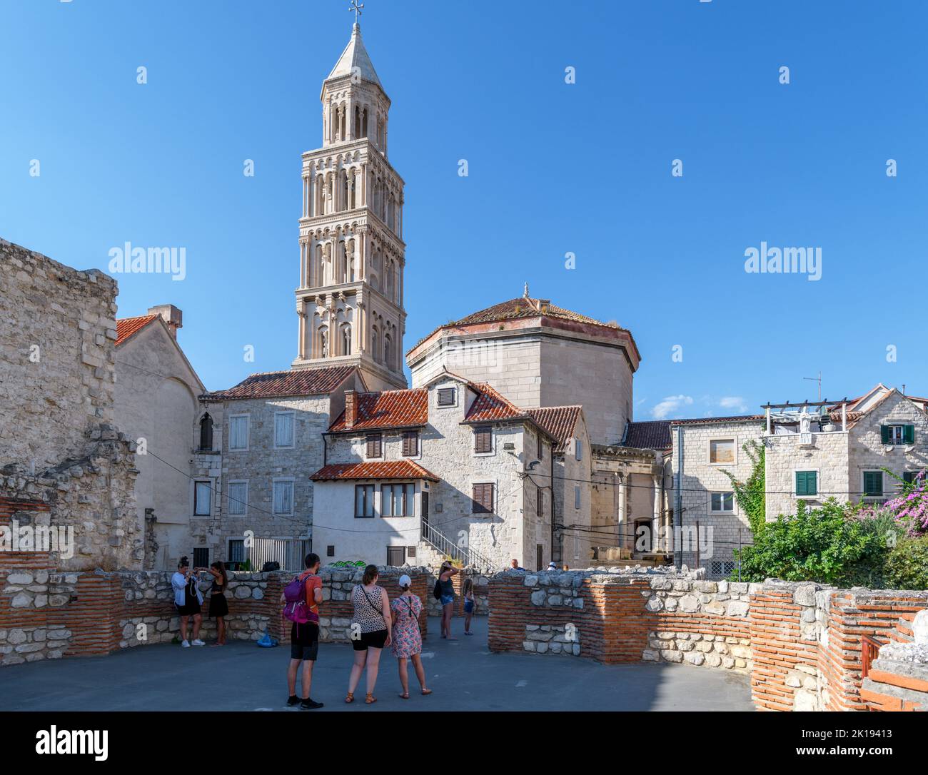 Diokletian Palast in Split, Kroatien Stockfoto
