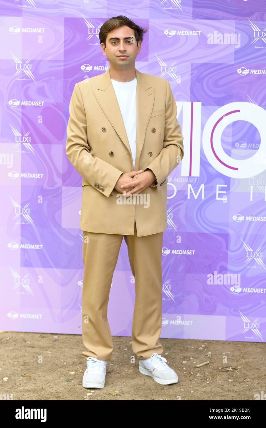 Rom, Italien. 16. September 2022. Giovanni Nasta nimmt an der Fotozelle von Mediaset Fiction Viola come il Mare im Casa del Cinema Garten Teil. Kredit: SOPA Images Limited/Alamy Live Nachrichten Stockfoto
