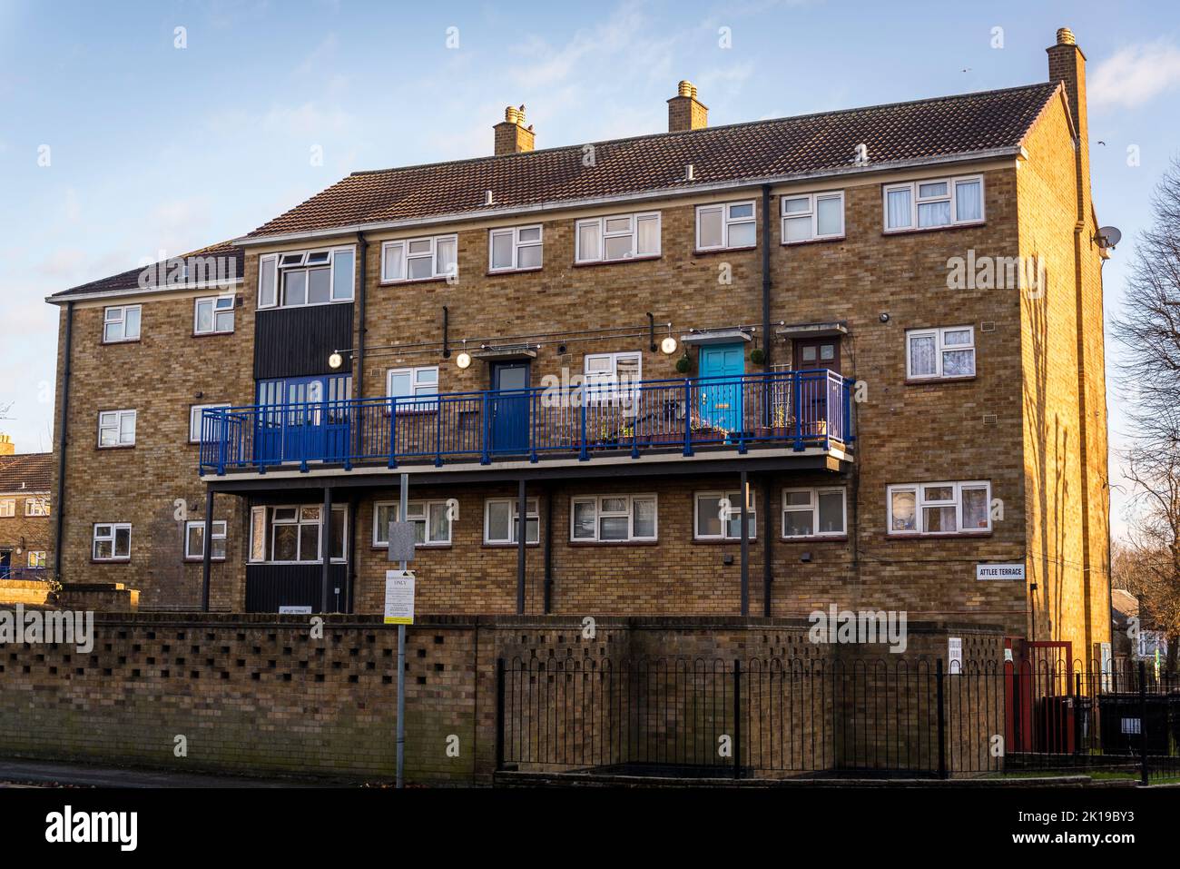 Wohnblock in The Drive, E17, Walthamstow, London, England, VEREINIGTES KÖNIGREICH Stockfoto