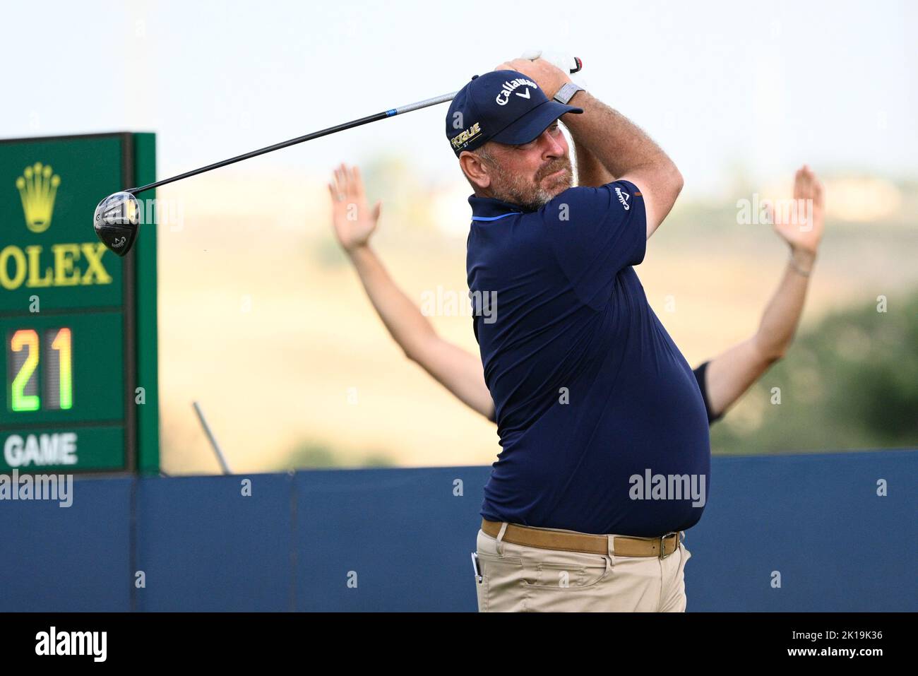 Rom, Italien. 16. Sep, 2022. Während der DS Automobiles 79. Italyan Golf Open im Marco Simone Golf Club am 16. September 2022 in Rom Italien Quelle: Live Media Publishing Group/Alamy Live News Stockfoto
