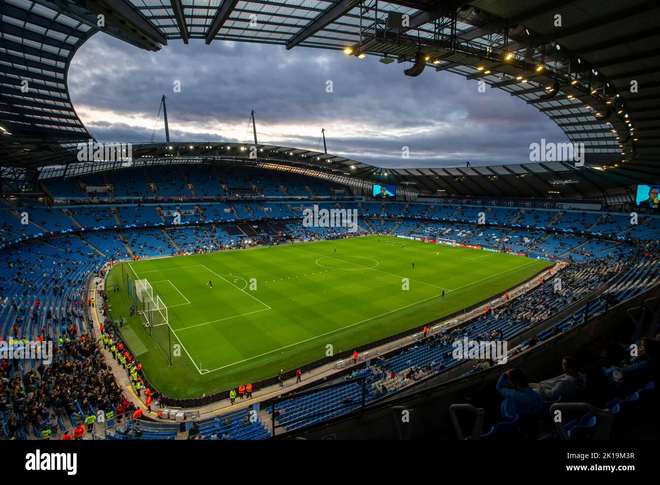 Während des UEFA Champions League Group G-Spiels zwischen Manchester City und Borussia Dortmund im Etihad Stadium, Manchester, am Mittwoch, 14.. September 2022. (Kredit: Mark Fletcher | MI News) Kredit: MI Nachrichten & Sport /Alamy Live News Stockfoto