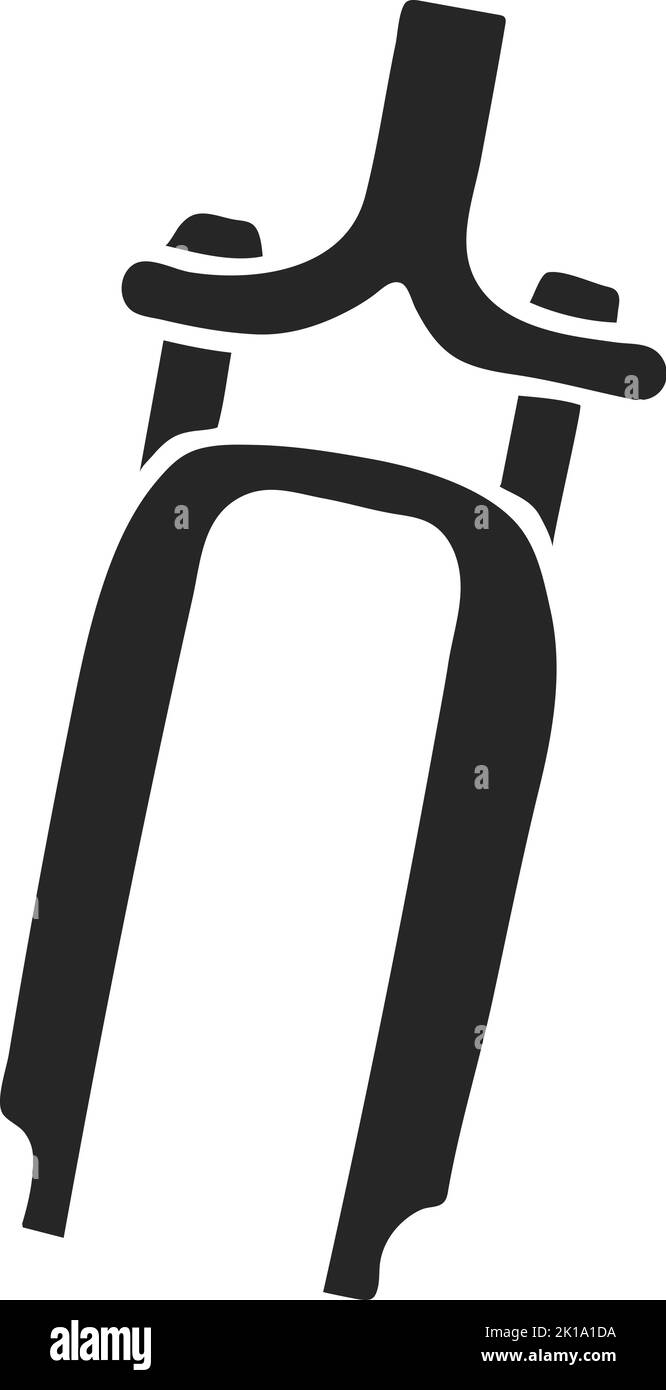 Handgezeichnete Vektor-Abbildung der Fahrradaufhängung Stock Vektor