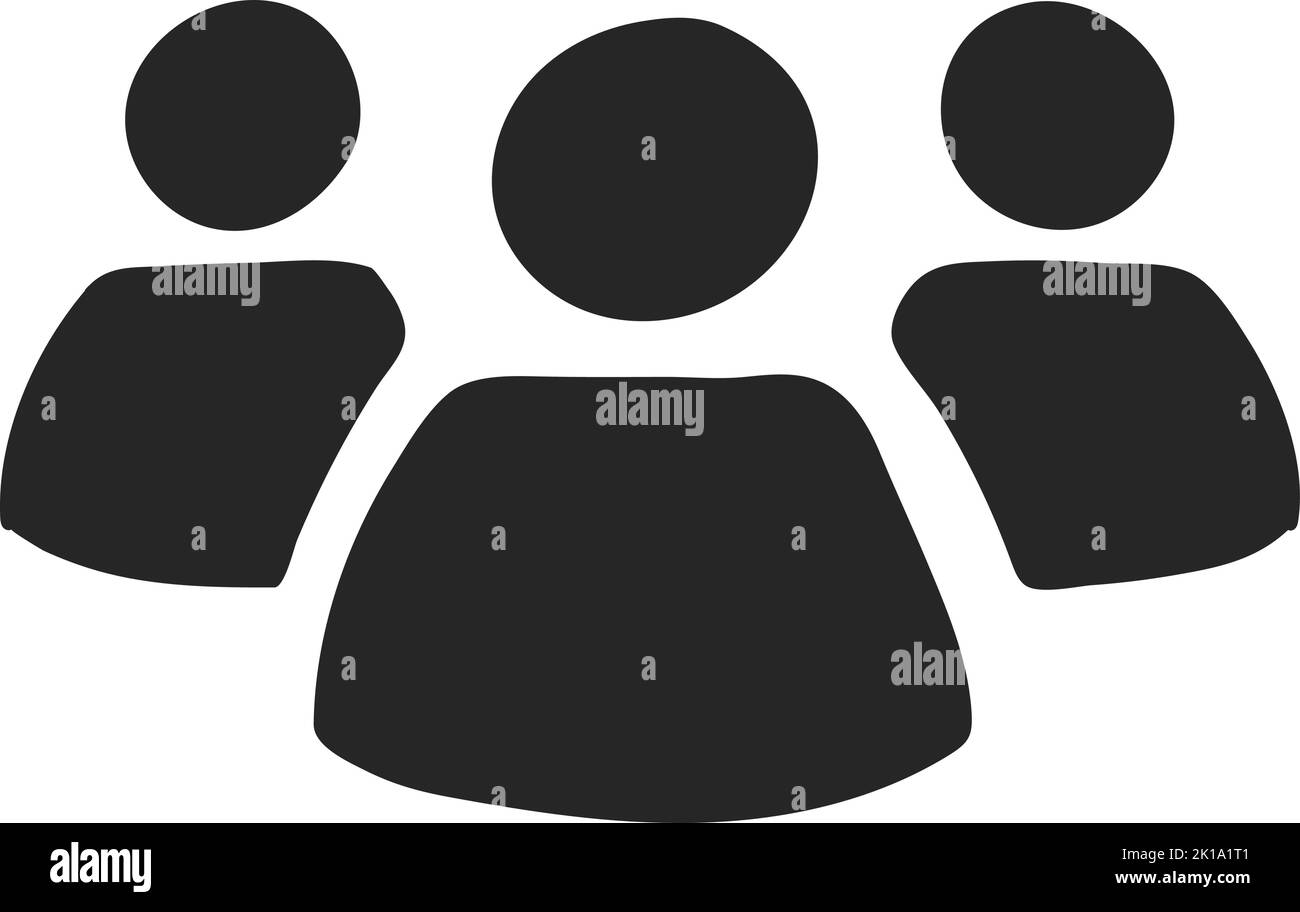 Handgezeichnete Vektorgrafik Teamwork Stock Vektor