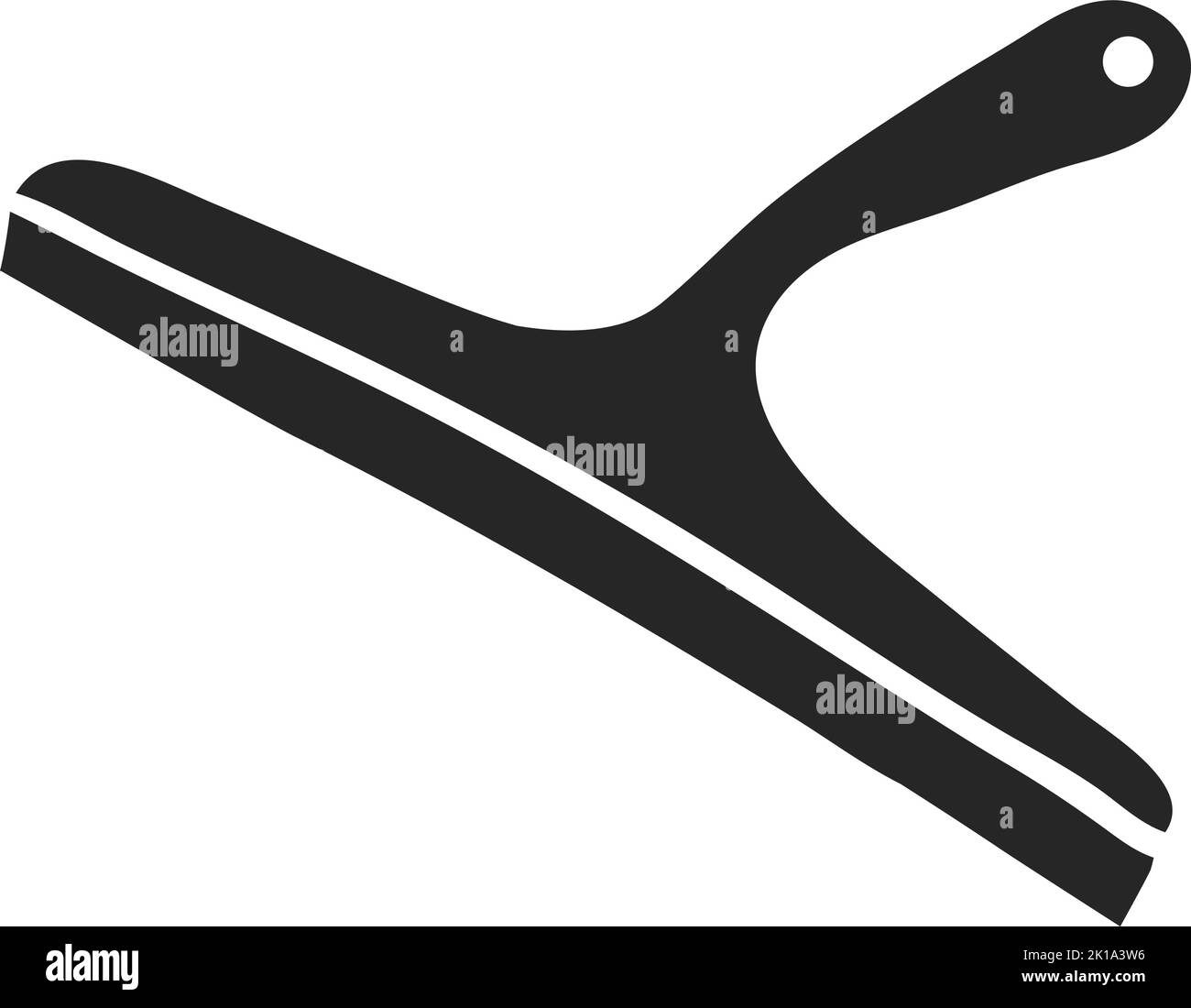 Handgezeichnete Vektorgrafik des Glasschaber Stock Vektor