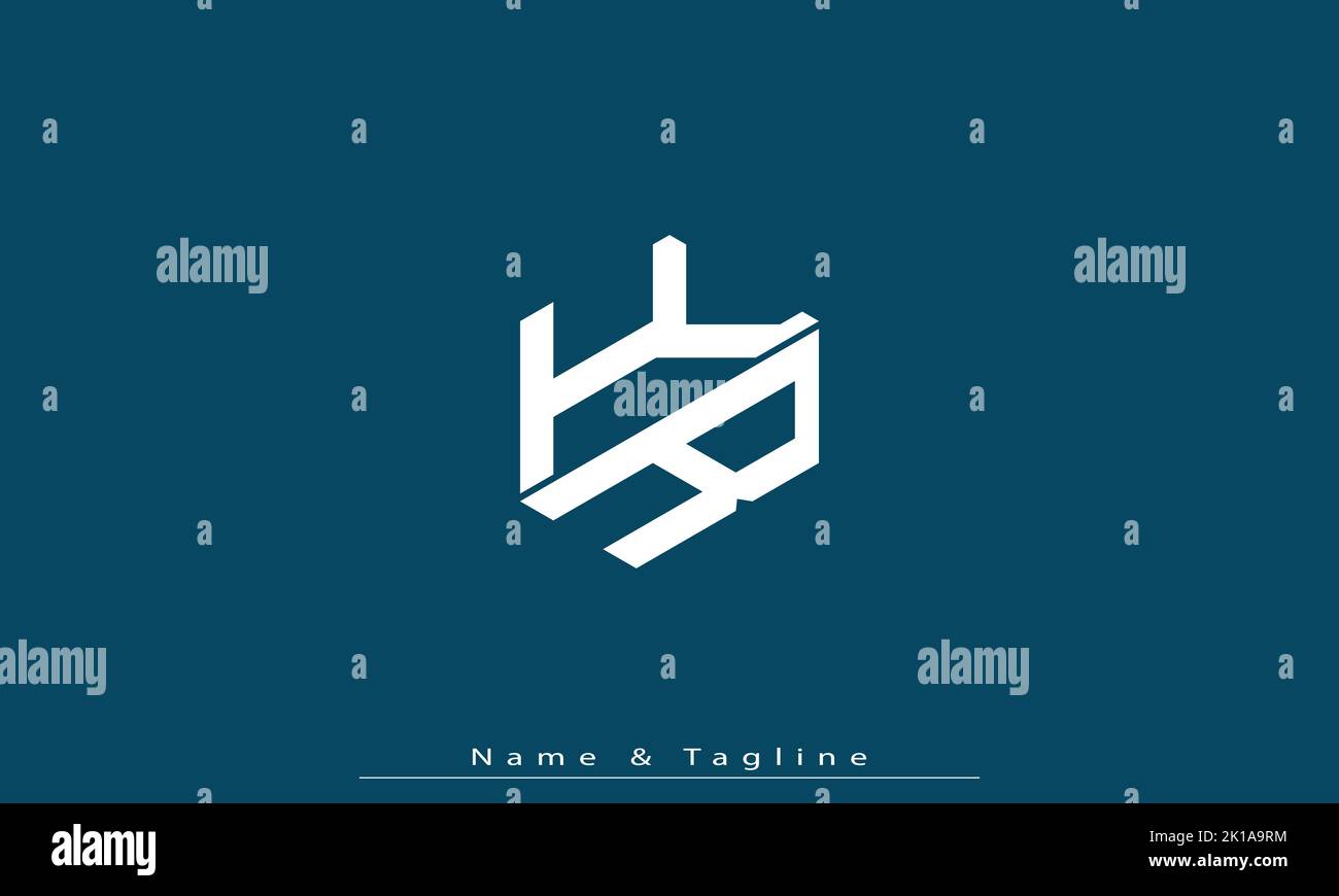 Alphabet Buchstaben Initialen Monogramm Logo KR , RK Stock Vektor