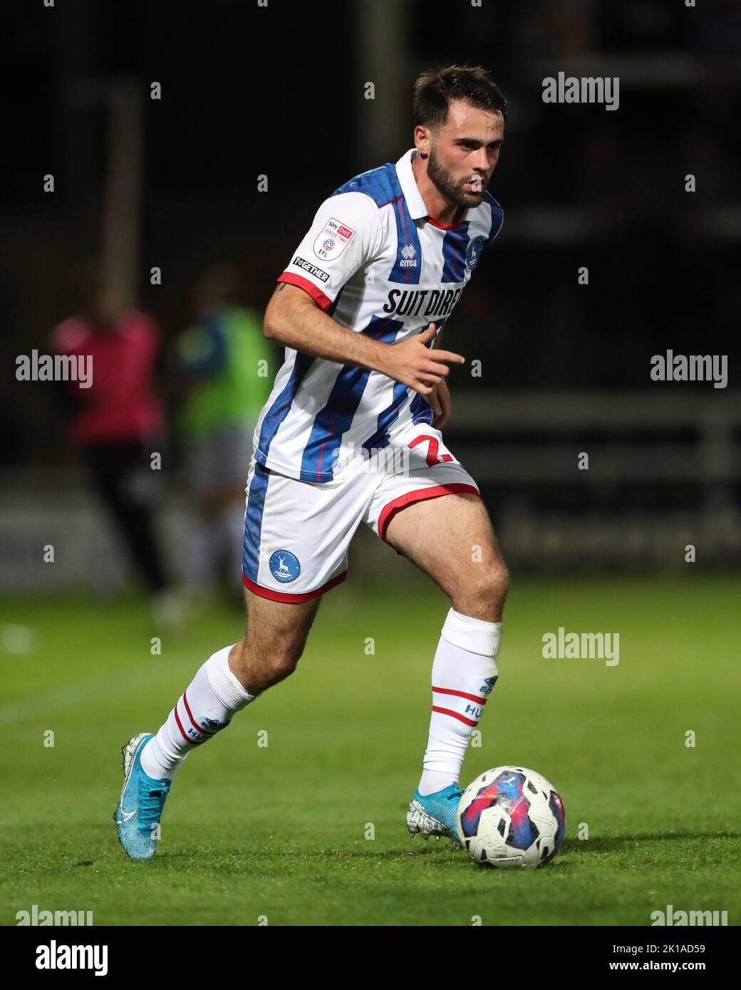 Reghan Tumilty von Hartlepool United während des Spiels der Sky Bet League 2 zwischen Hartlepool United und Crewe Alexandra am Dienstag, den 13.. September 2022 im Victoria Park, Hartlepool. (Kredit: Mark Fletcher | MI News) Kredit: MI Nachrichten & Sport /Alamy Live News Stockfoto