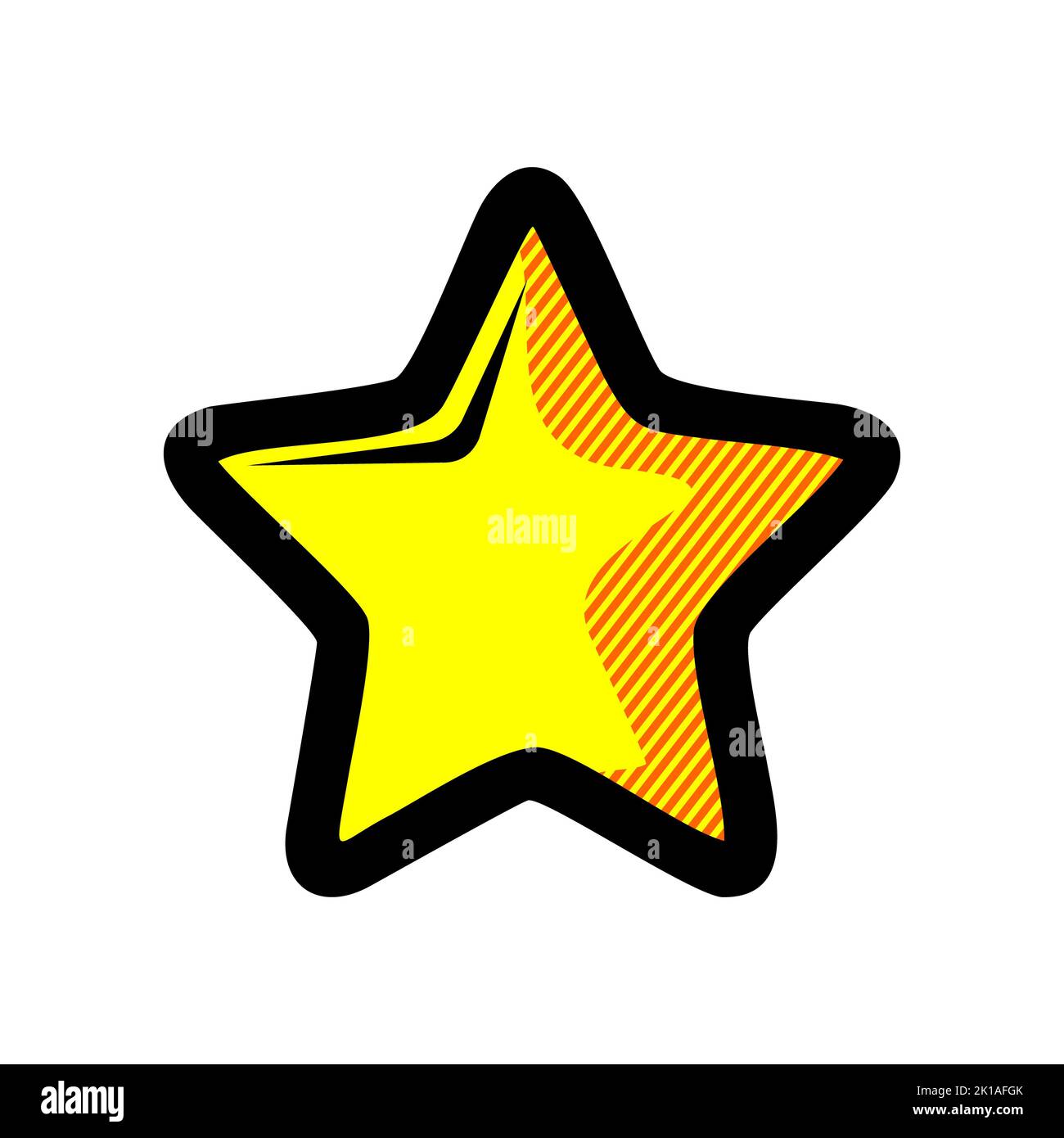 Stern-Symbol isoliert auf weißem Hintergrund aus der grundlegenden ui