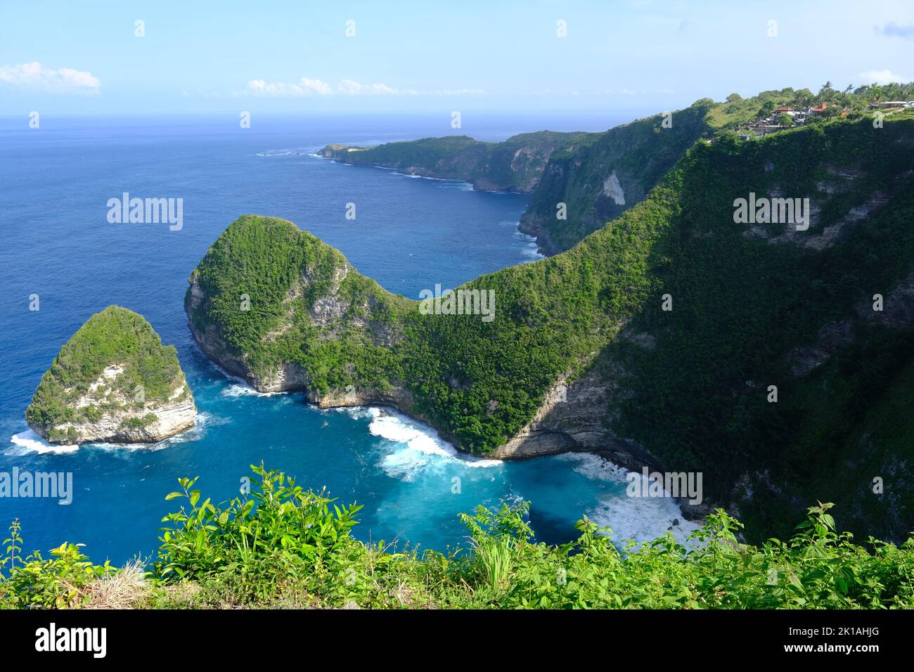 Indonesia Penida Island - Nusa Penida Paluang Cliff - Ocean ViewPoint Stockfoto