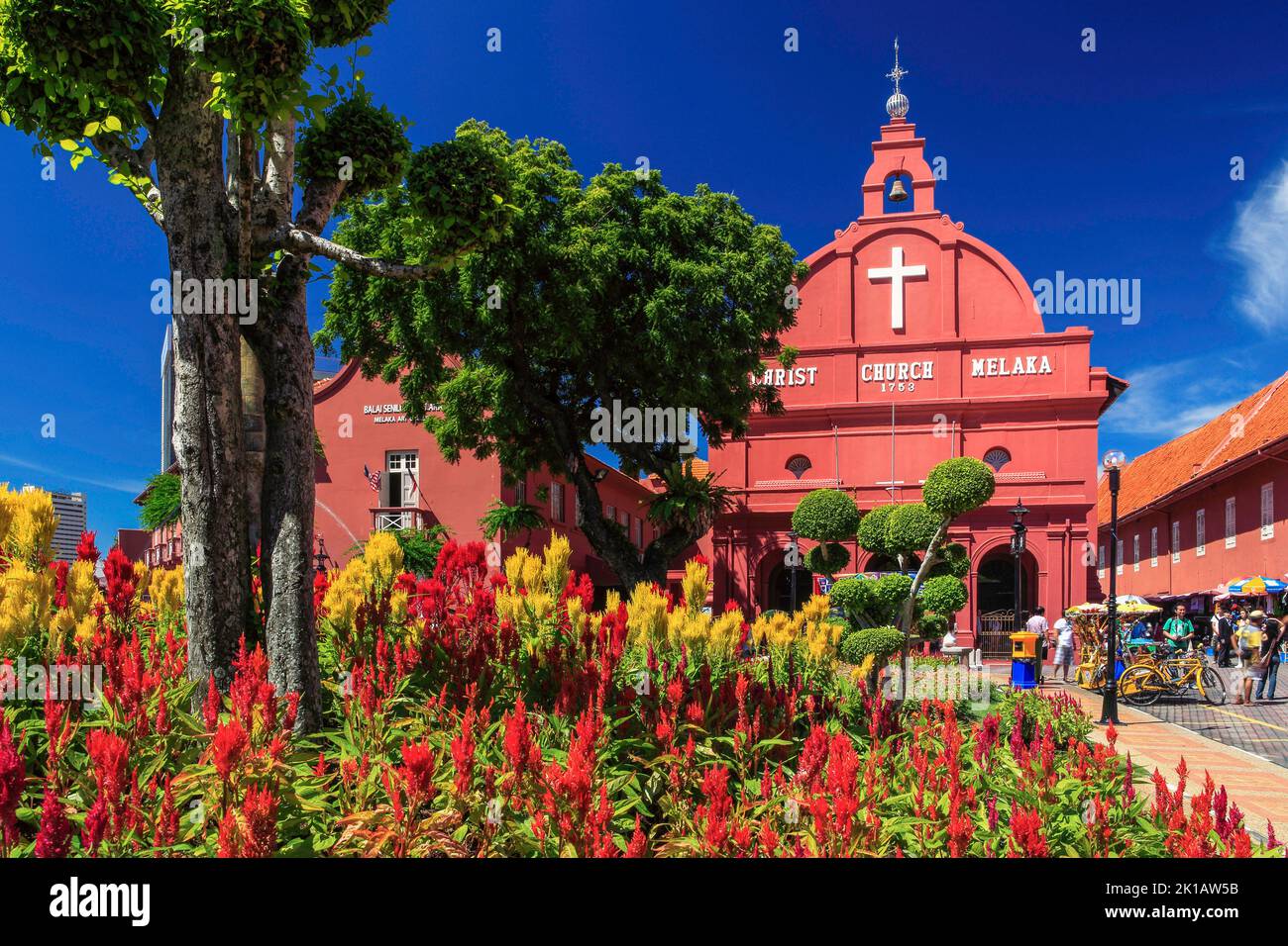 Die niederländischen Gebäude von Malacca, Malaysia. Stockfoto